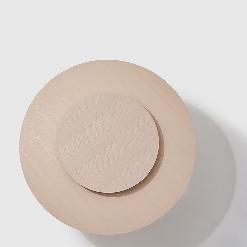 New Piece_Jianze_Loft Round Table - Lazy Susan_Light Oak_Dining Table_5