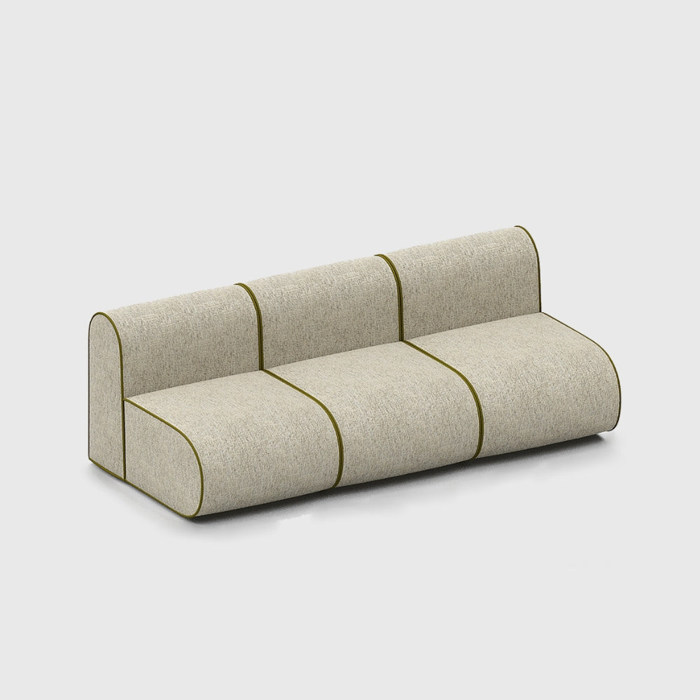 Curv Modular Sofa - 3 Seater Armless