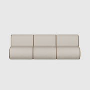 New Piece Curv Modular Sofa 3 Seater Armless in Tweed upholstery finishes