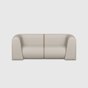 New Piece Curv Modular Sofa 2 Seater with Tweed, Charcoal, Sand and Aegean fabric finishes