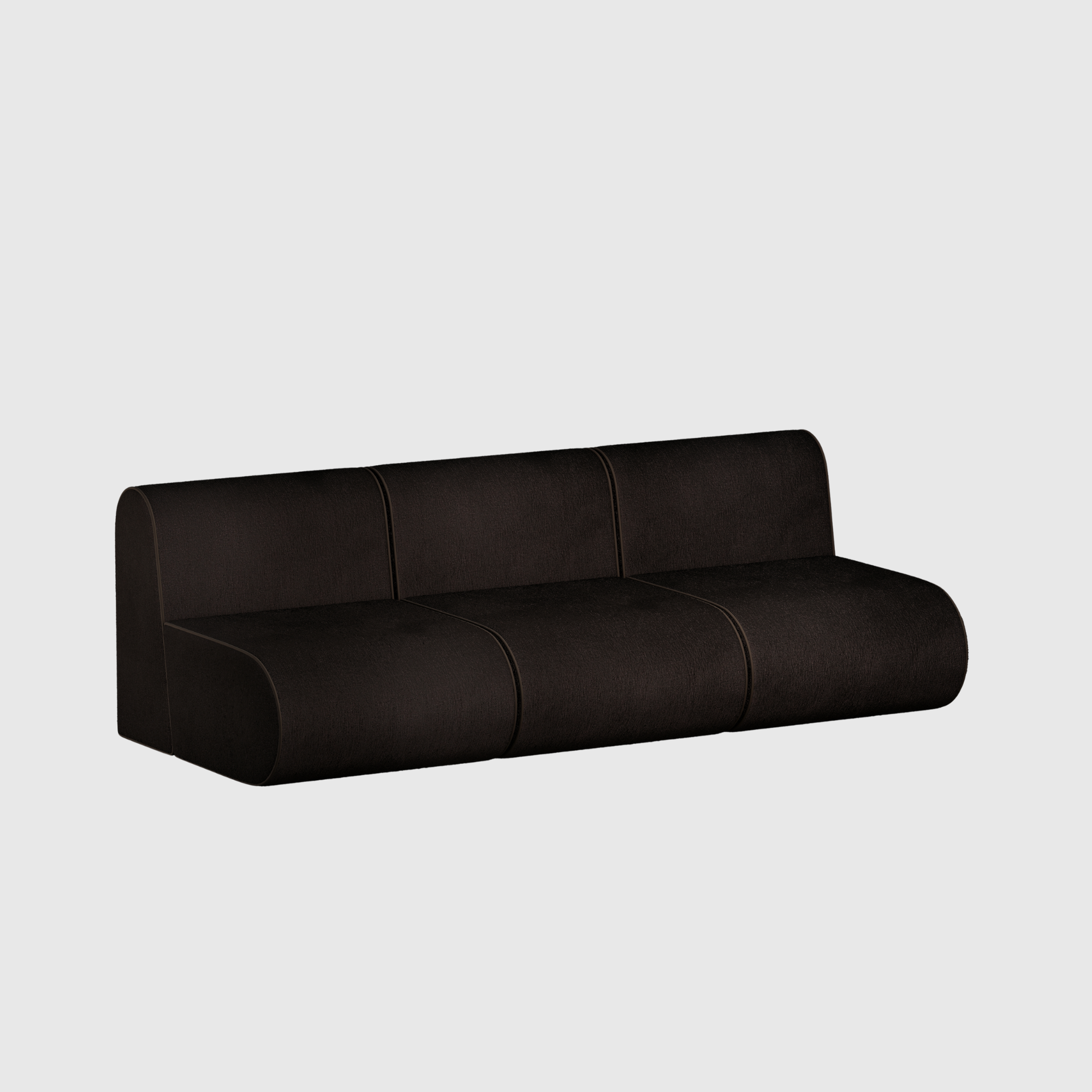 Curv Modular Sofa - 3 Seater Armless