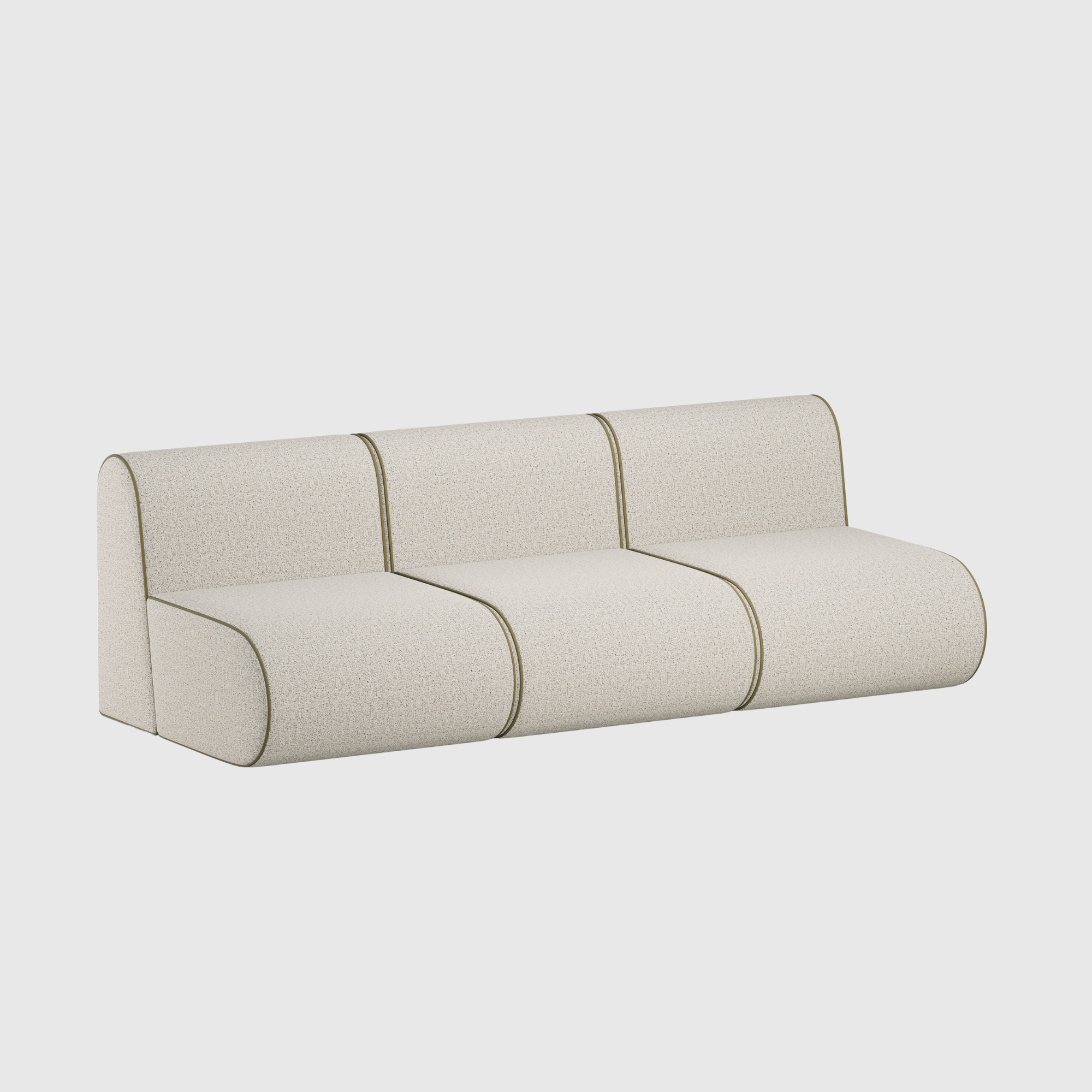 Curv Modular Sofa - 3 Seater Armless