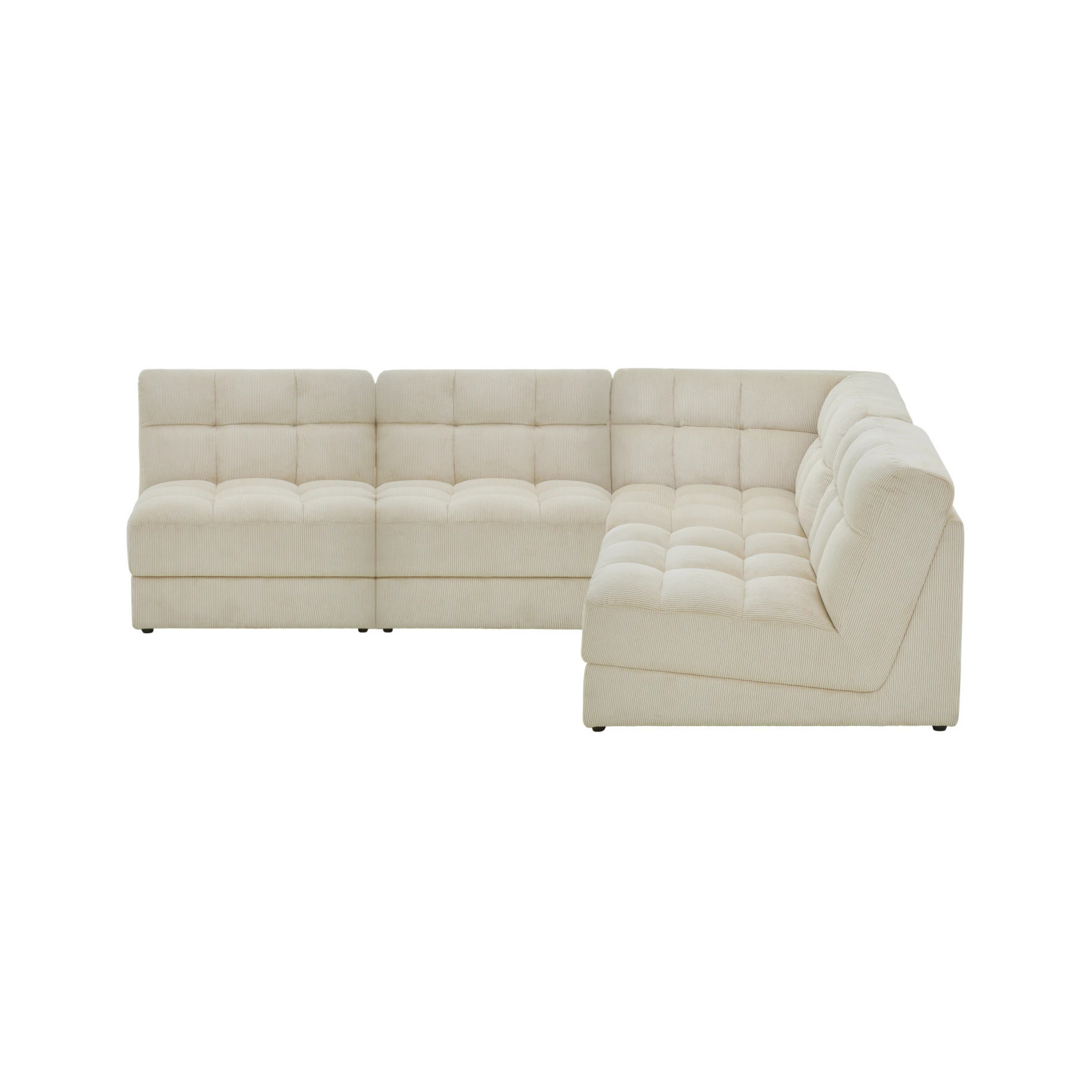 Nest 4 Piece Corner Modular Sofa - Armless