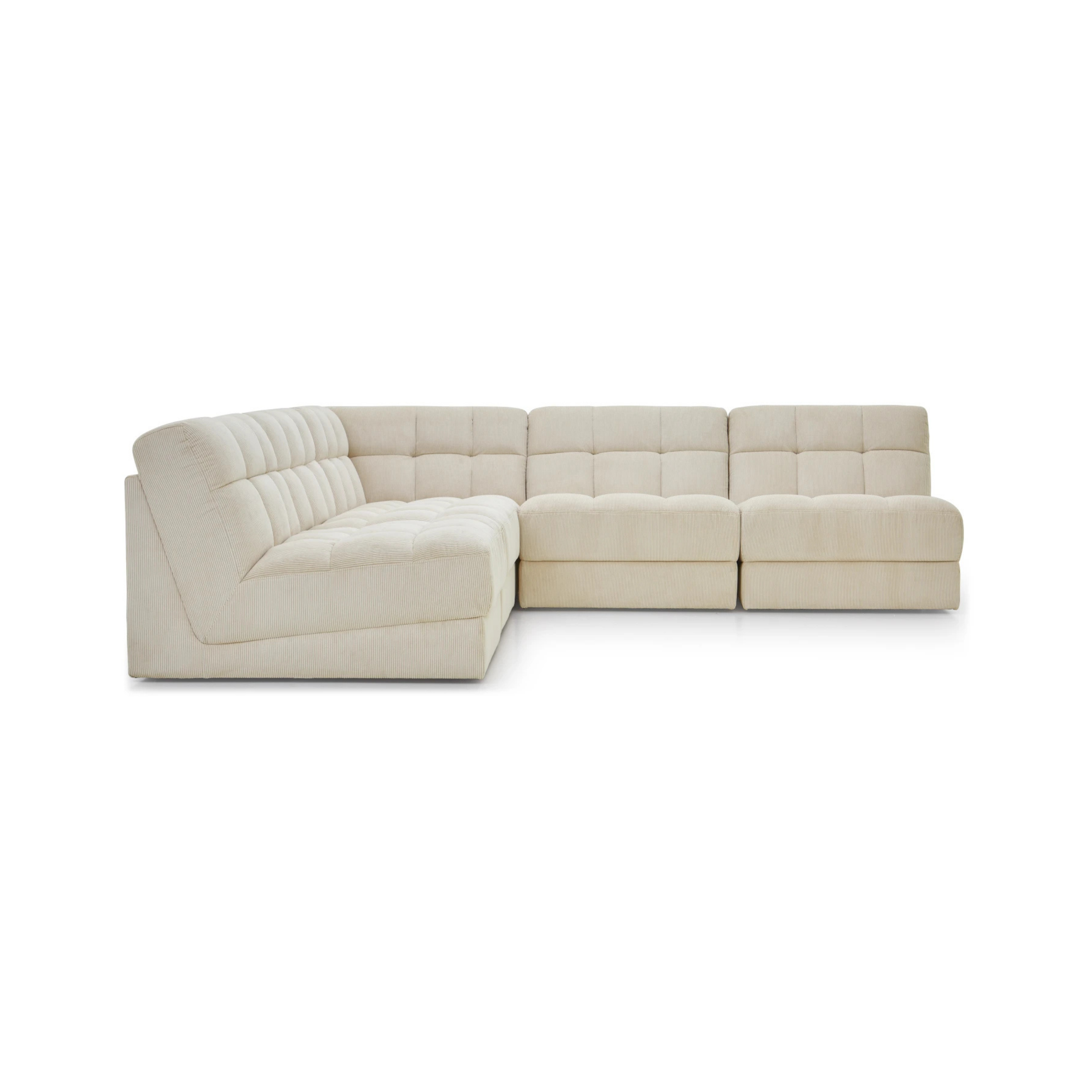 Nest 5 Piece Corner Modular Sofa - Armless