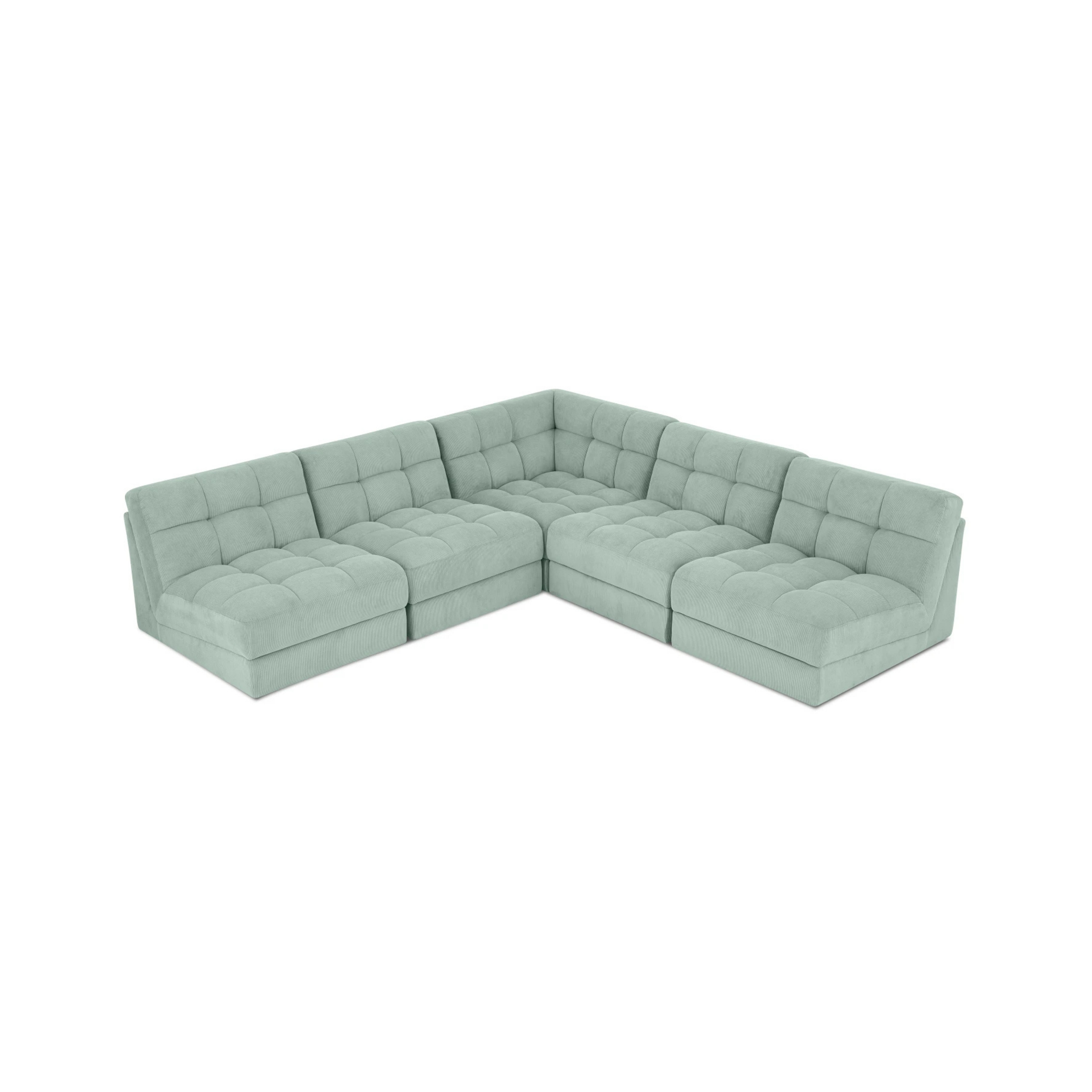 Nest 5 Piece Corner Modular Sofa - Armless