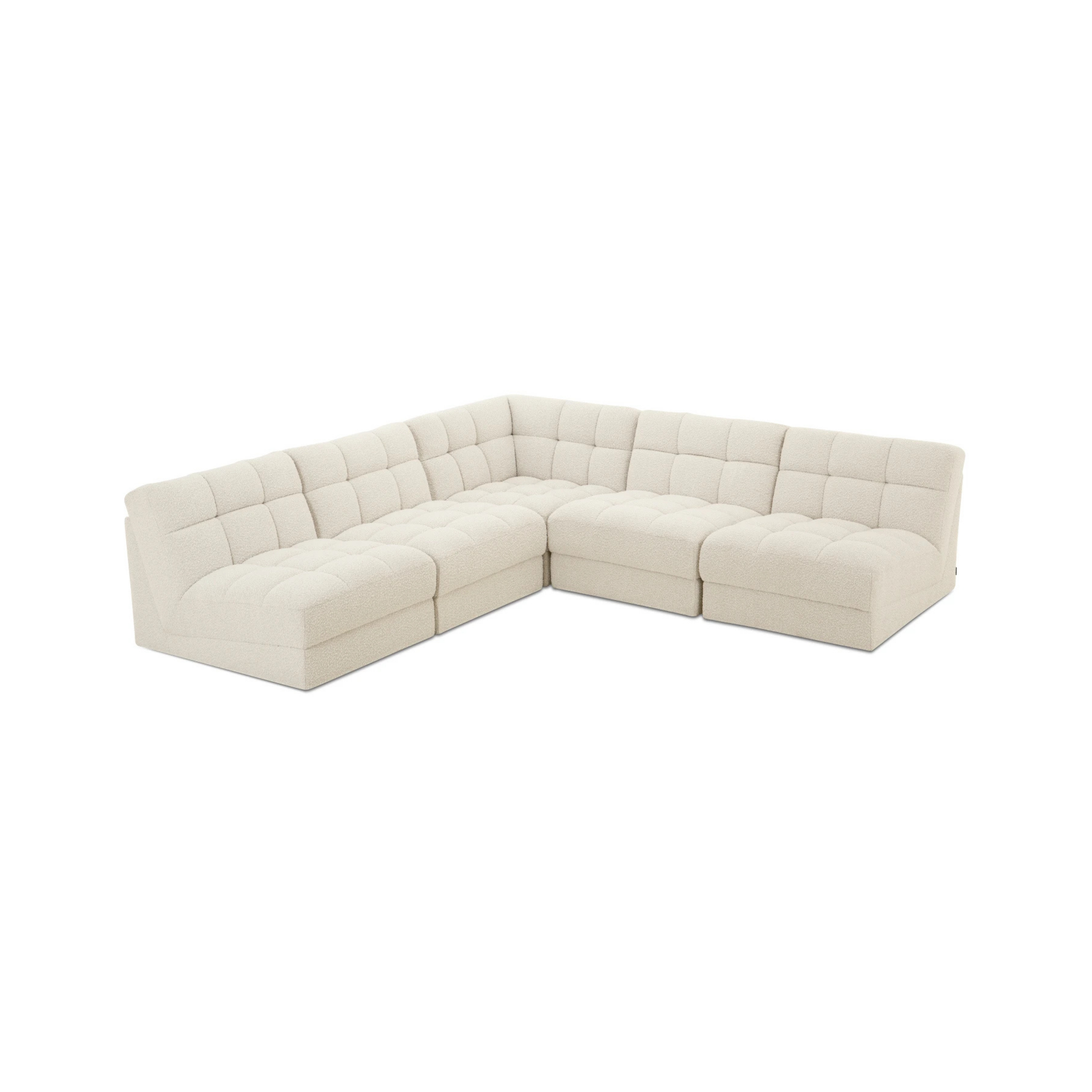 Nest 5 Piece Corner Modular Sofa - Armless