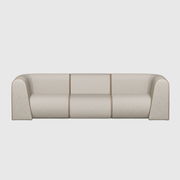 New Piece Curv Modular Sofa 3 Seater with Tweed, Charcoal, Sand and Aegean upholstery finishes
