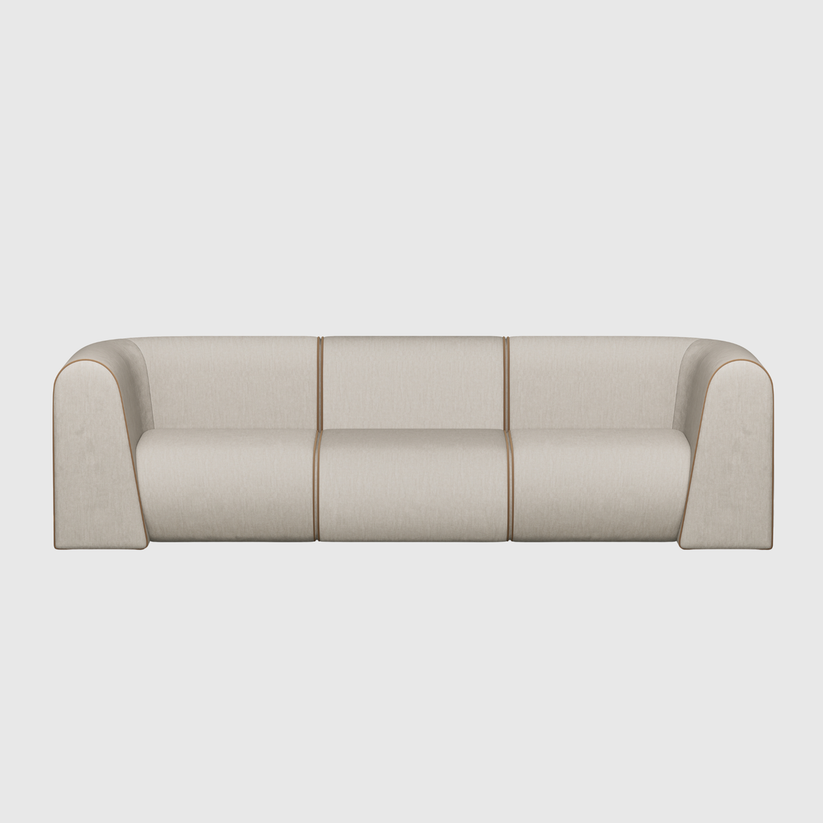 New Piece Curv Modular Sofa 3 Seater with Tweed, Charcoal, Sand and Aegean upholstery finishes