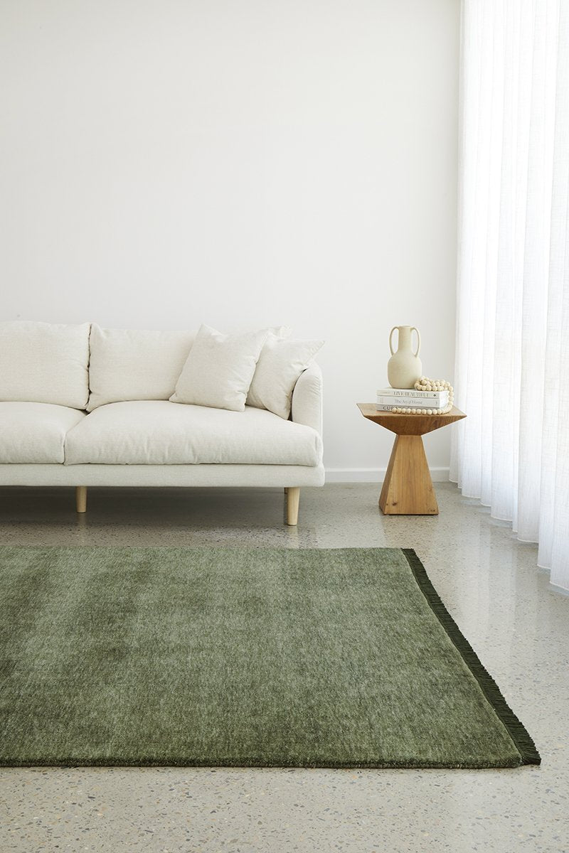 Conscious Loom Rug - Forest Green