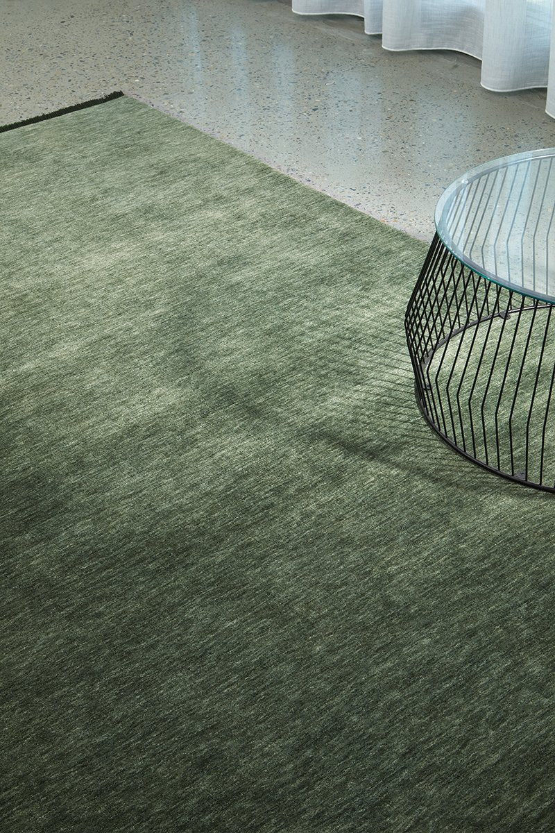 Conscious Loom Rug - Forest Green