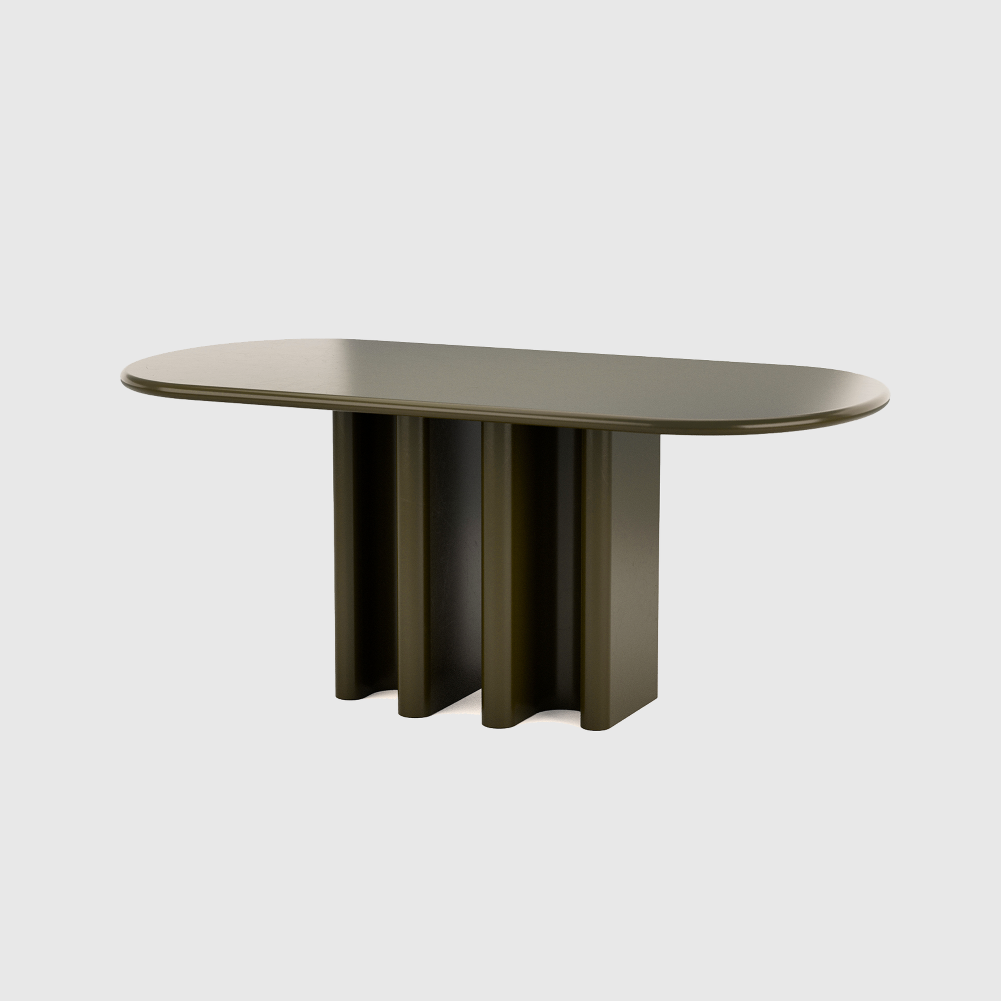 Flow Dining Table - Olive