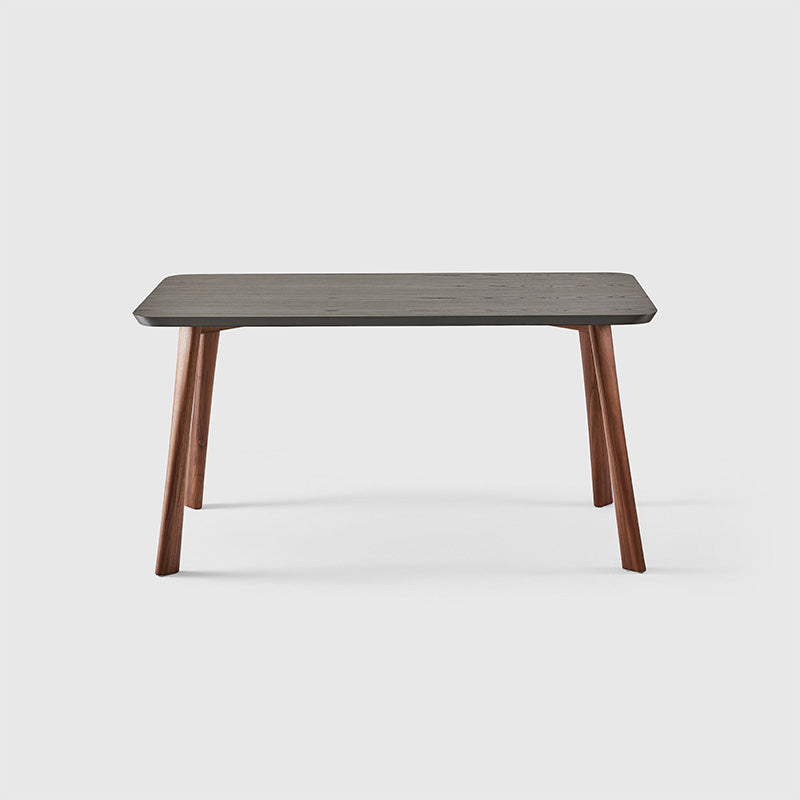 Loft Square Table - Charcoal & Walnut