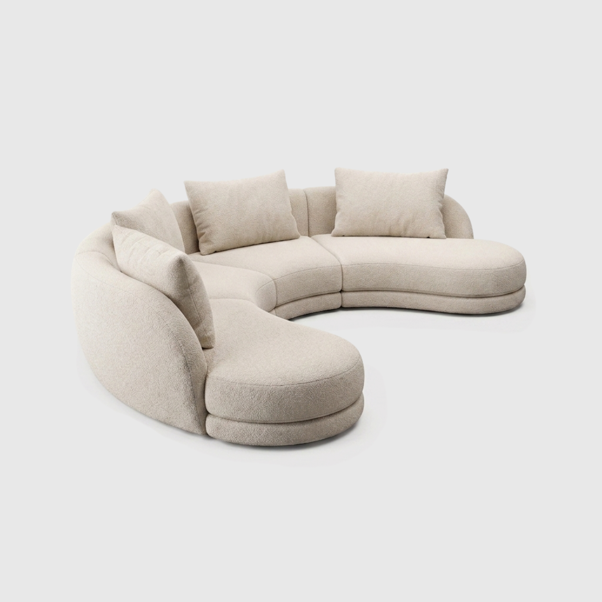 Cirra Sofa - 4 Seater Curved Sofa