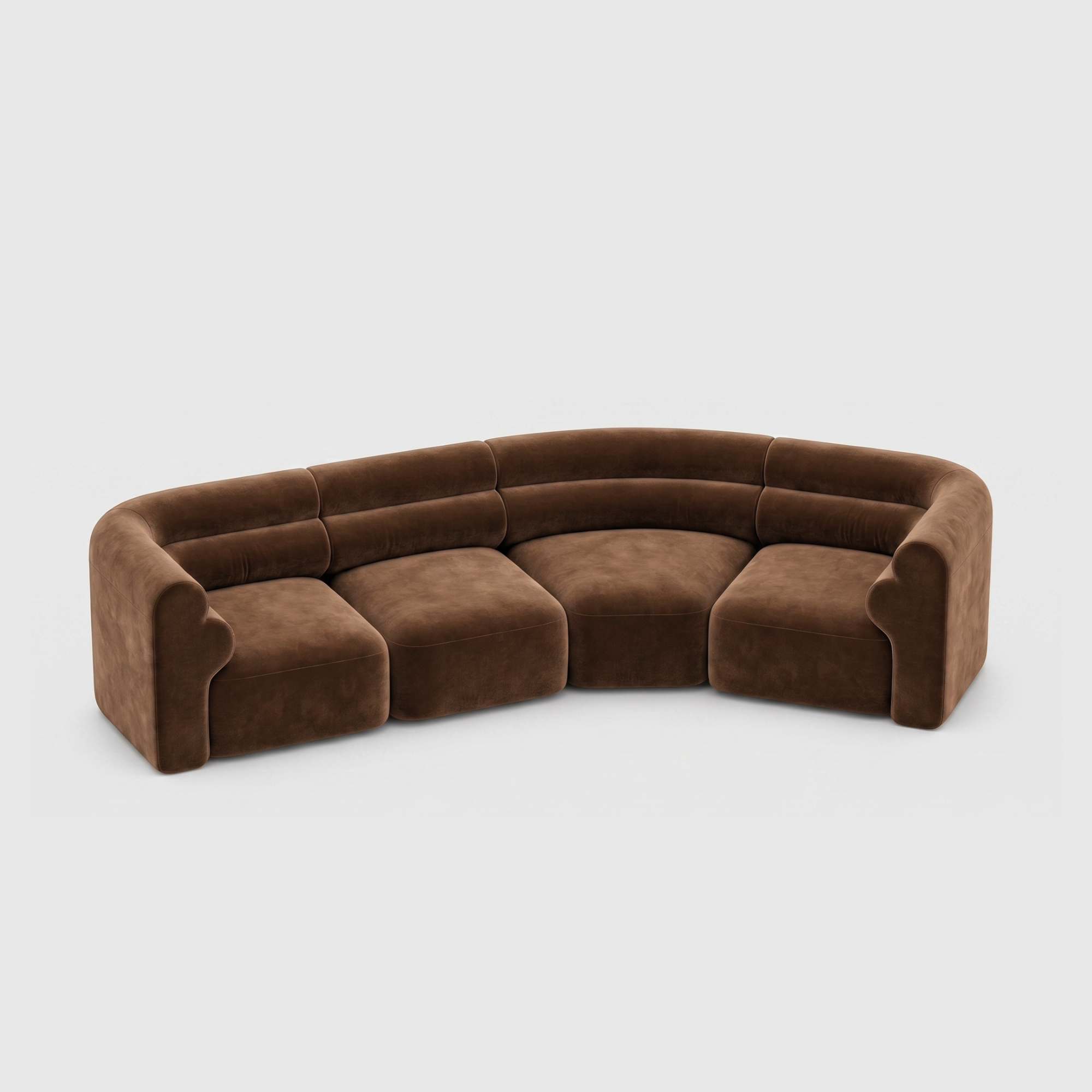 Loaf Modular Sofa - 4 Seat Crescent