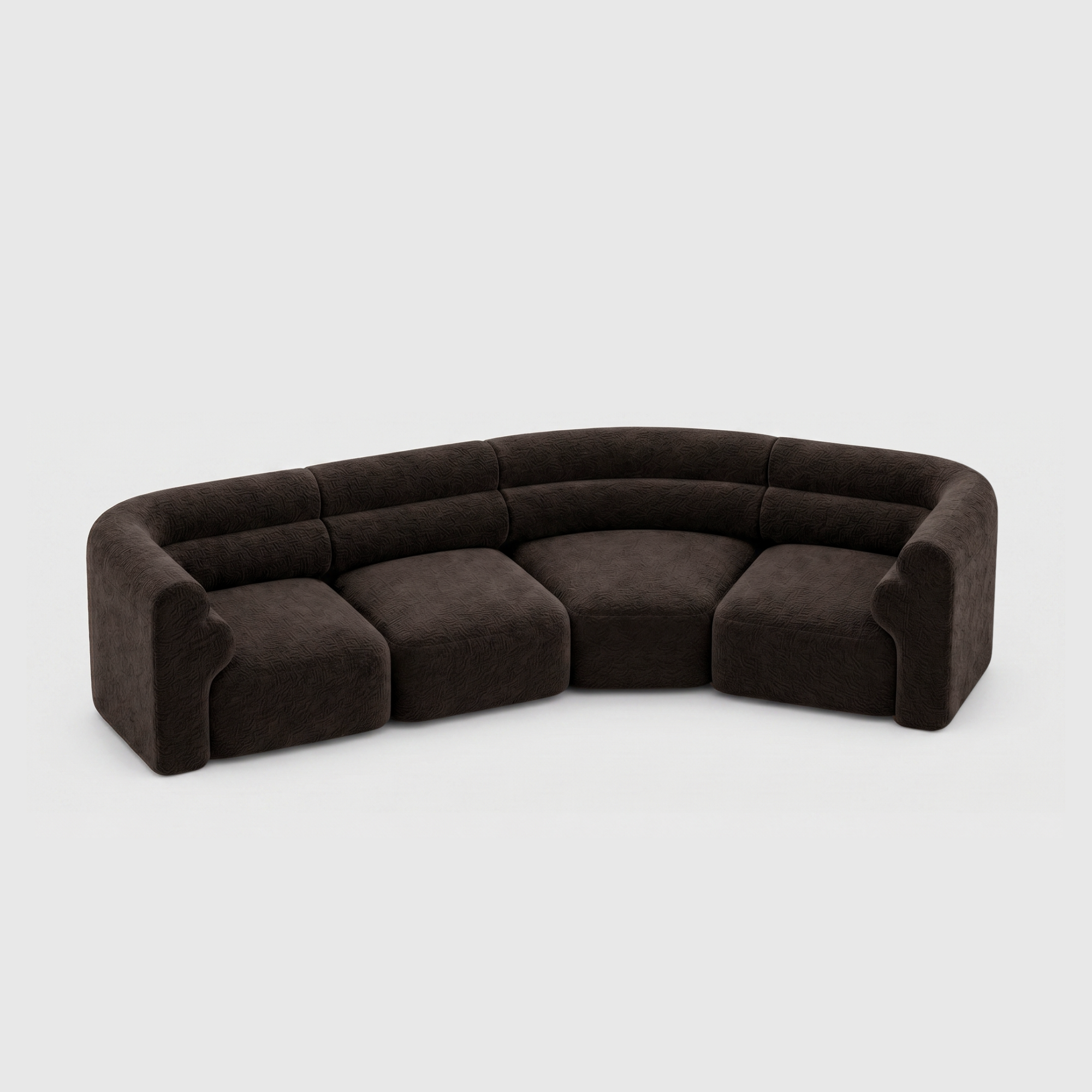 Loaf Modular Sofa - 4 Seat Crescent