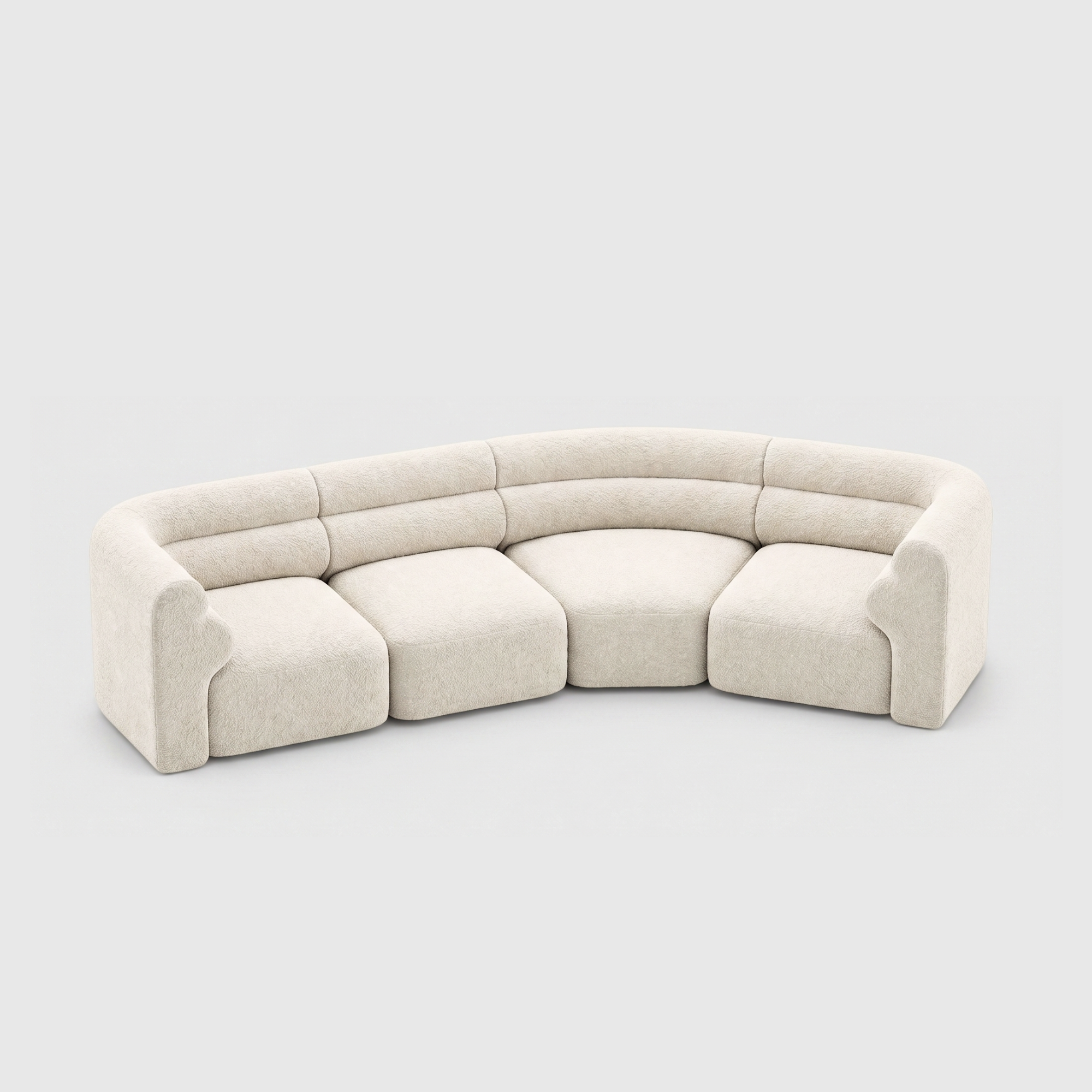 Loaf Modular Sofa - 4 Seat Crescent