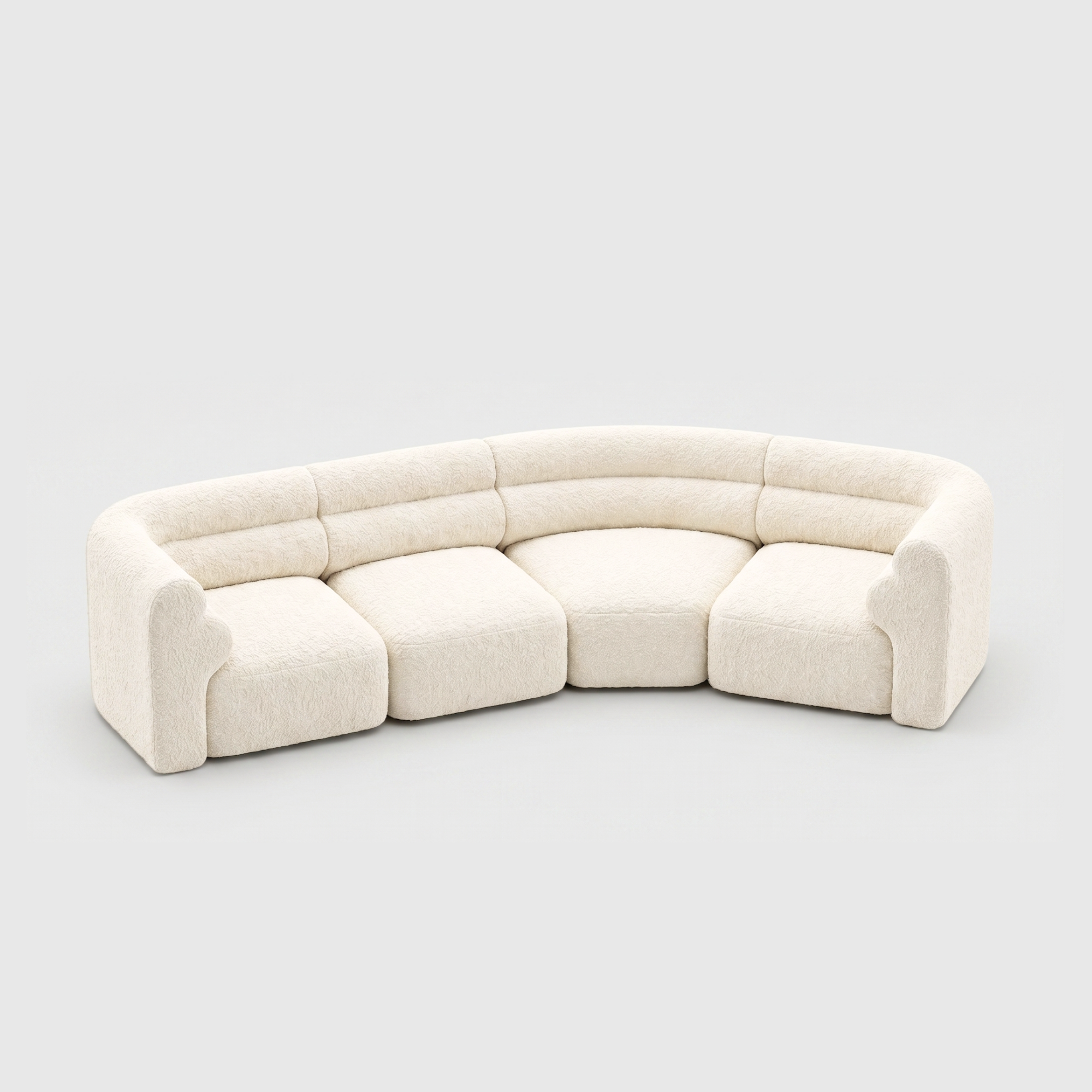 Loaf Modular Sofa - 4 Seat Crescent