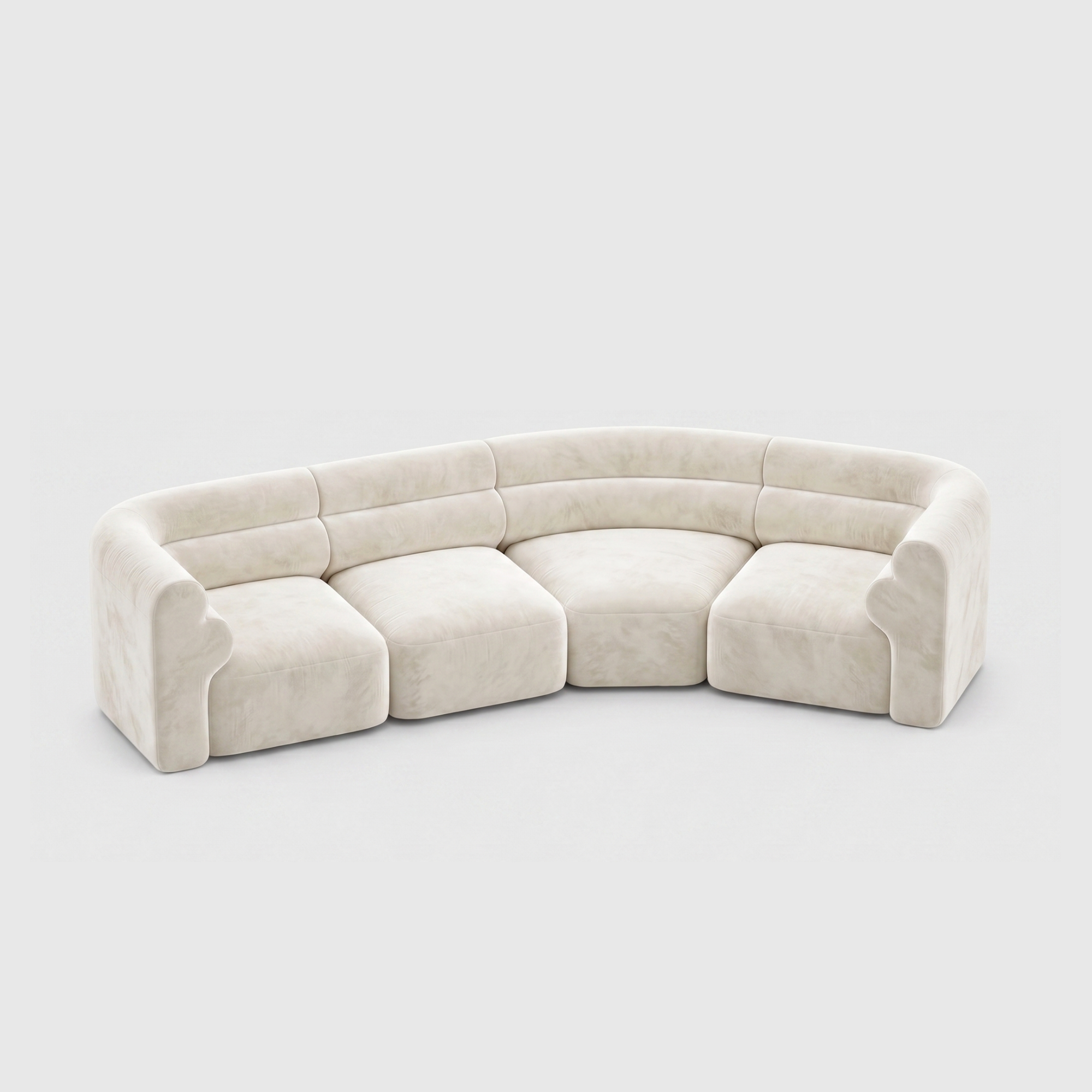 Loaf Modular Sofa - 4 Seat Crescent