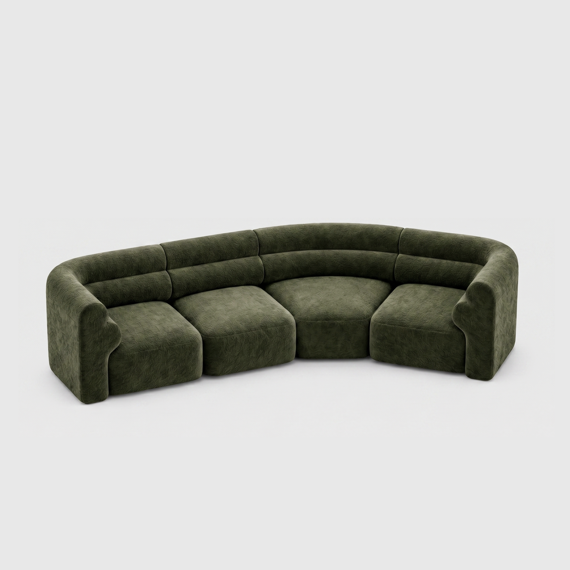 Loaf Modular Sofa - 4 Seat Crescent