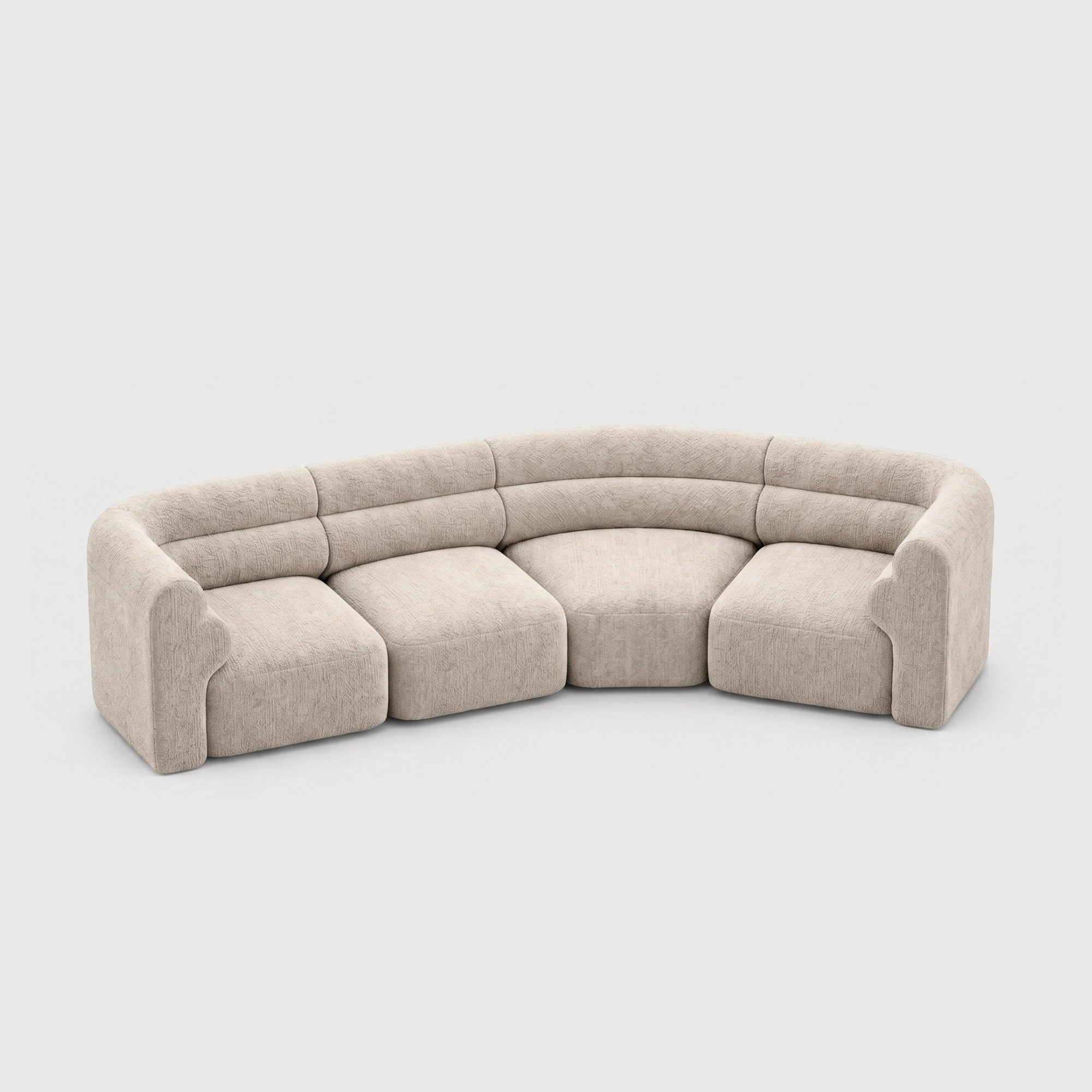 Loaf Modular Sofa - 4 Seat Crescent