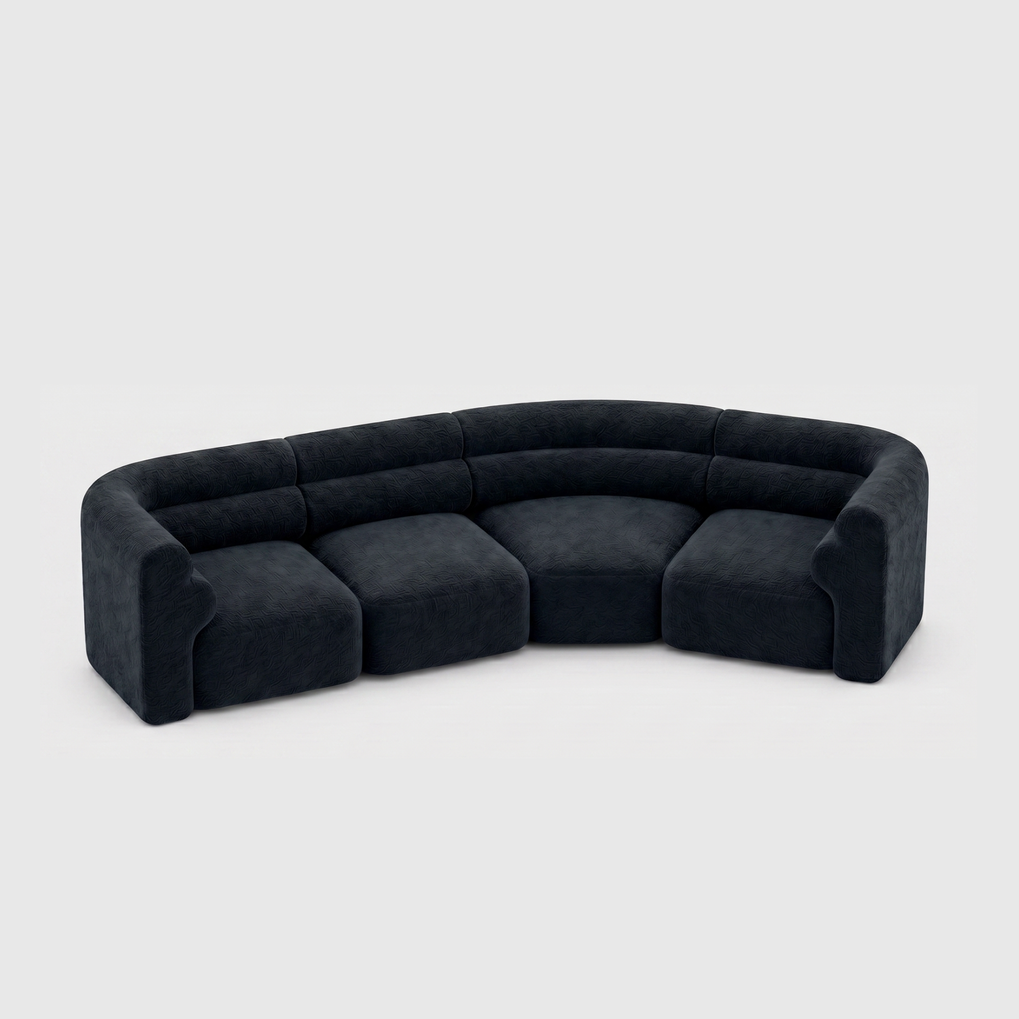 Loaf Modular Sofa - 4 Seat Crescent