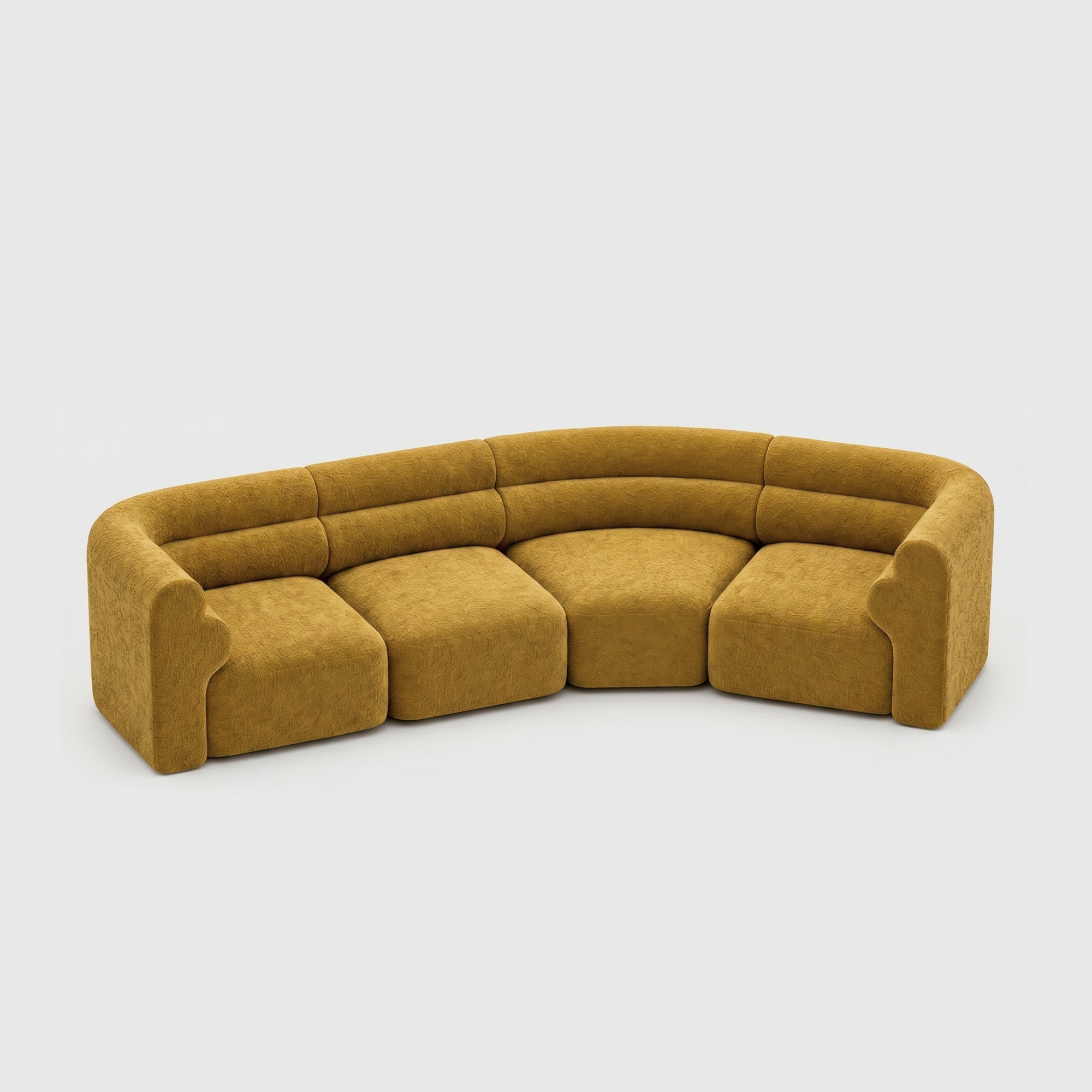 Loaf Modular Sofa - 4 Seat Crescent