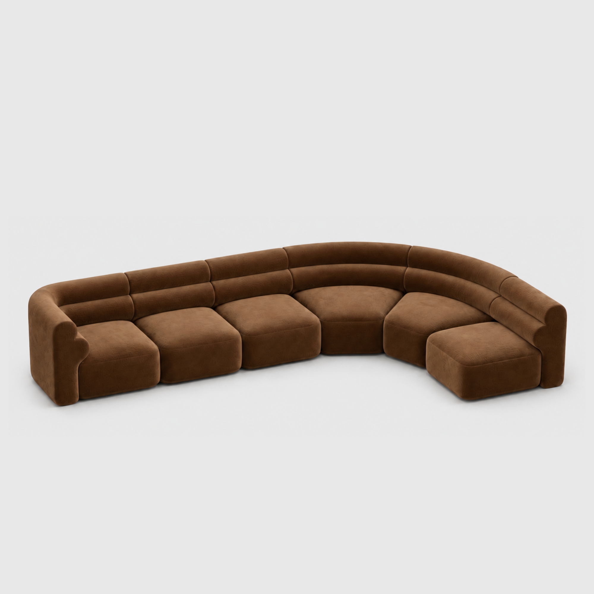 Loaf Modular Sofa - 6 Piece Curved L