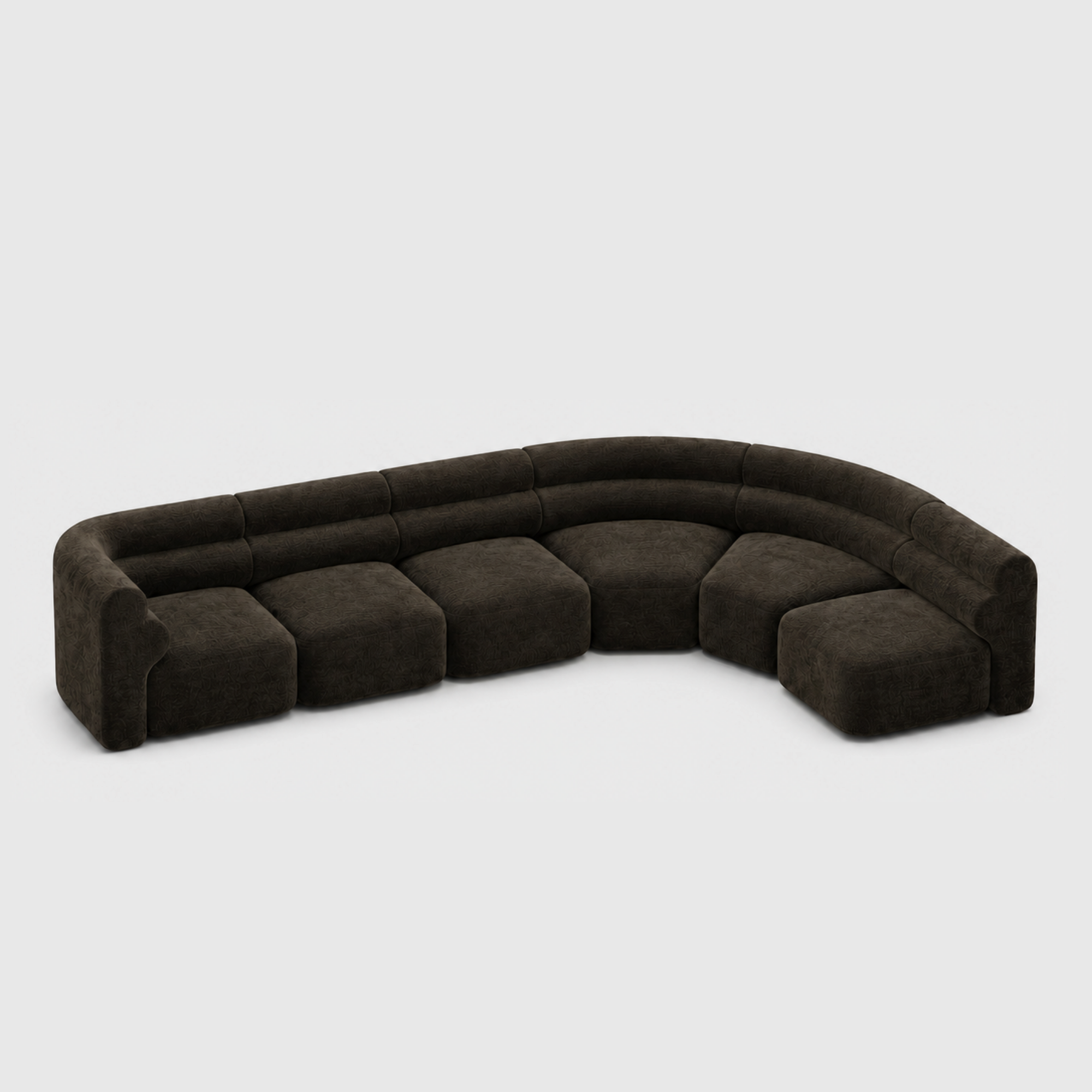 Loaf Modular Sofa - 6 Piece Curved L