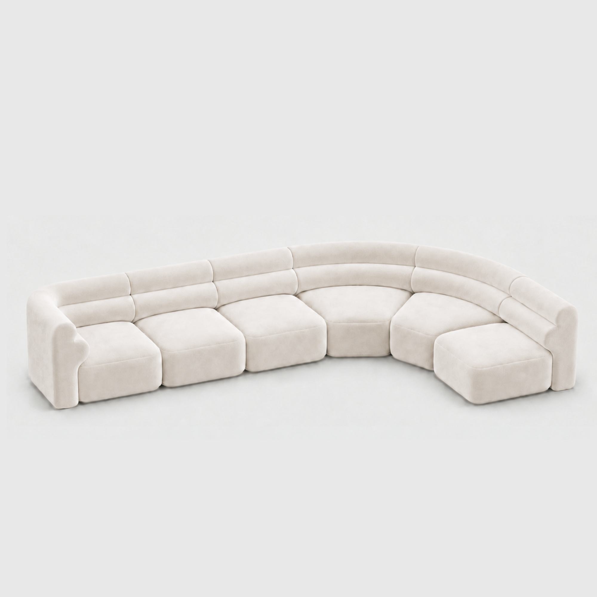 Loaf Modular Sofa - 6 Piece Curved L