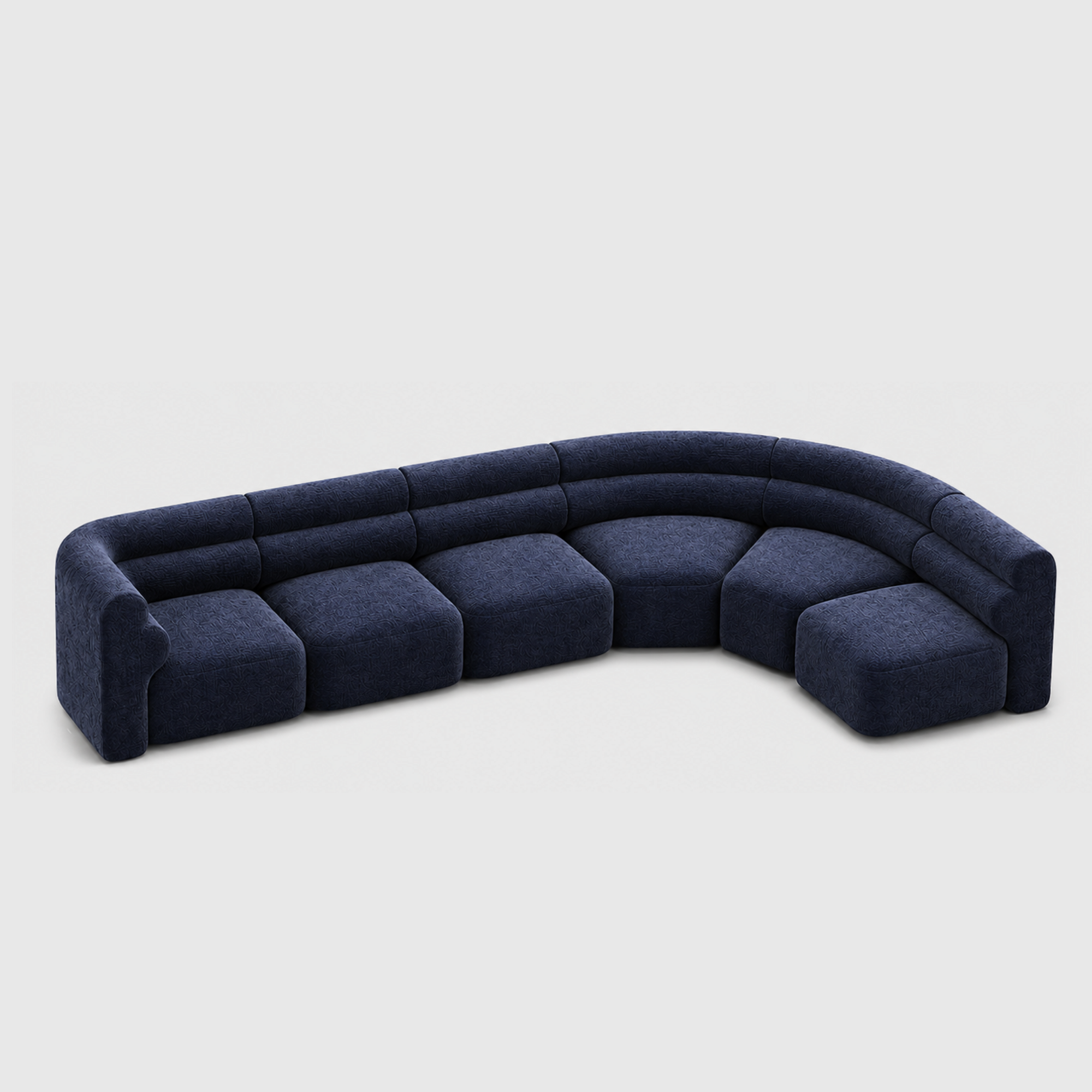 Loaf Modular Sofa - 6 Piece Curved L