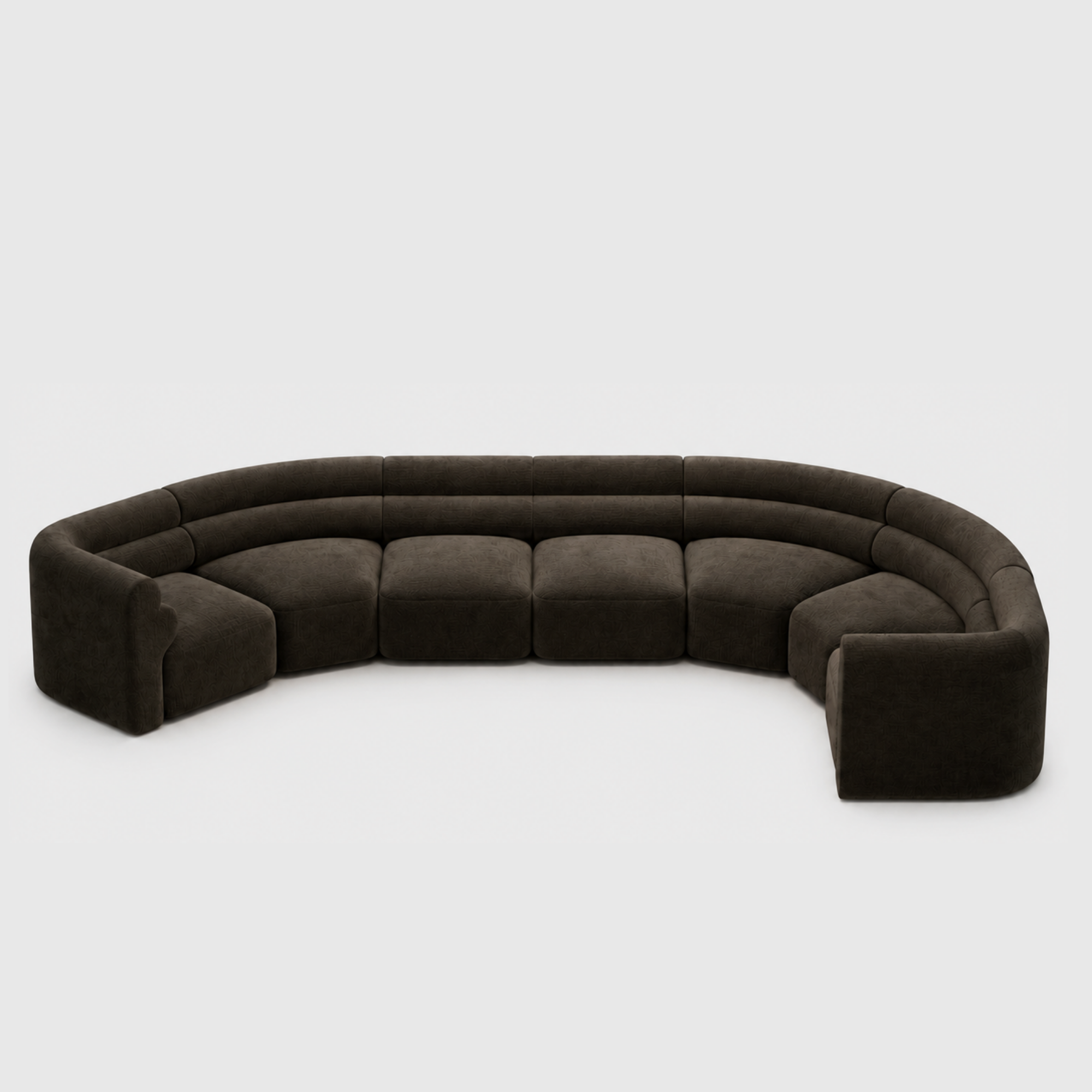 Loaf Modular Sofa - 7 Piece Crescent