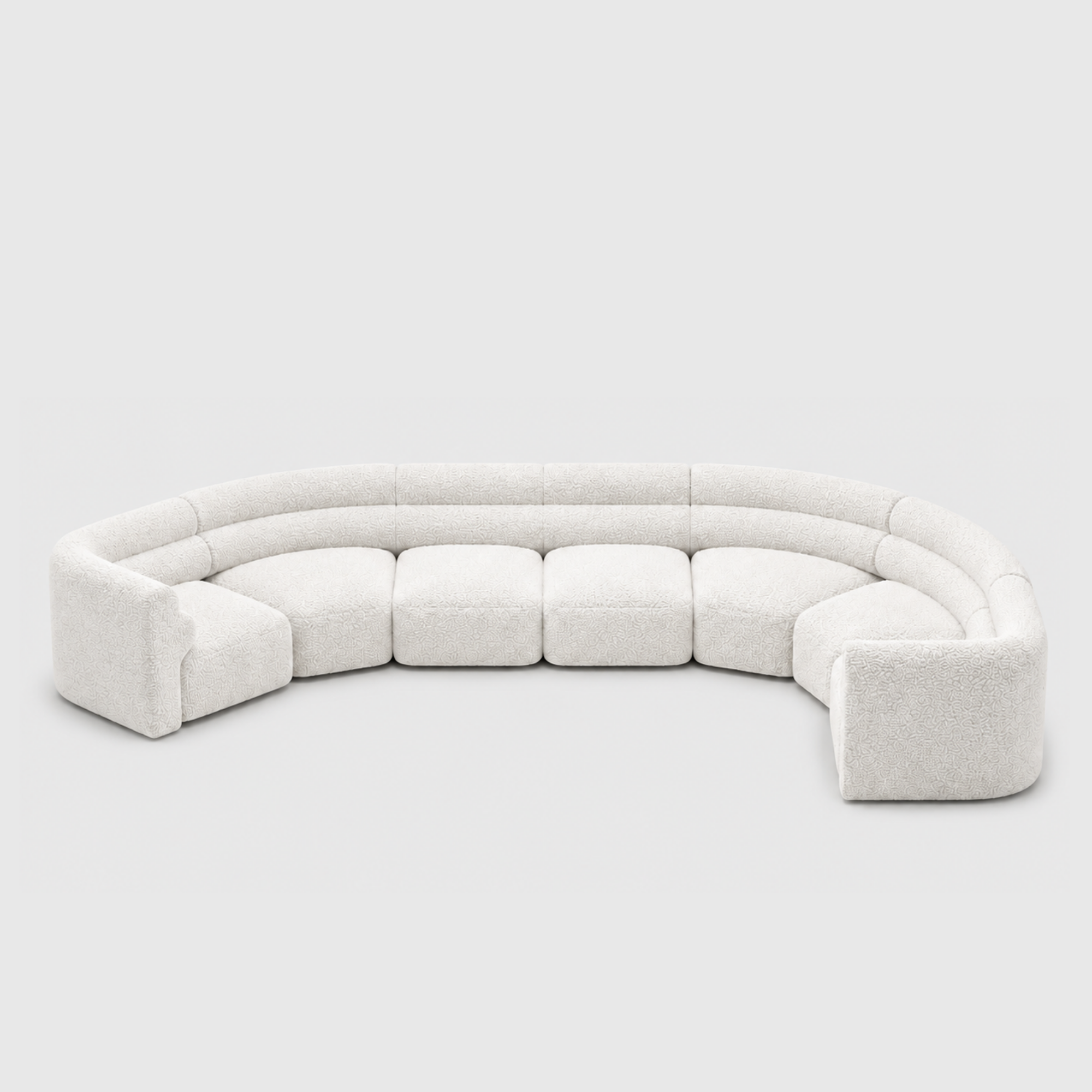 Loaf Modular Sofa - 7 Piece Crescent