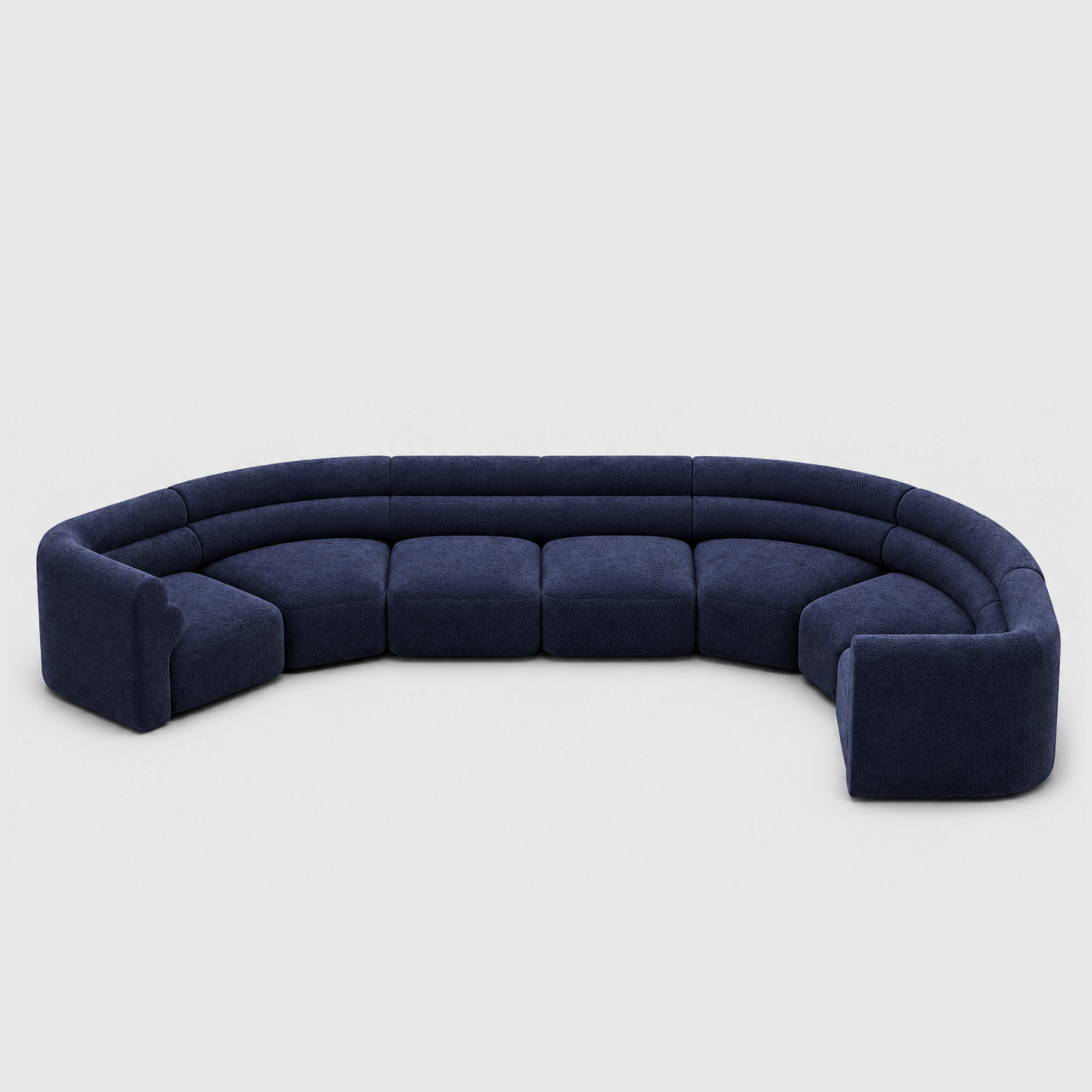 Loaf Modular Sofa - 7 Piece Crescent