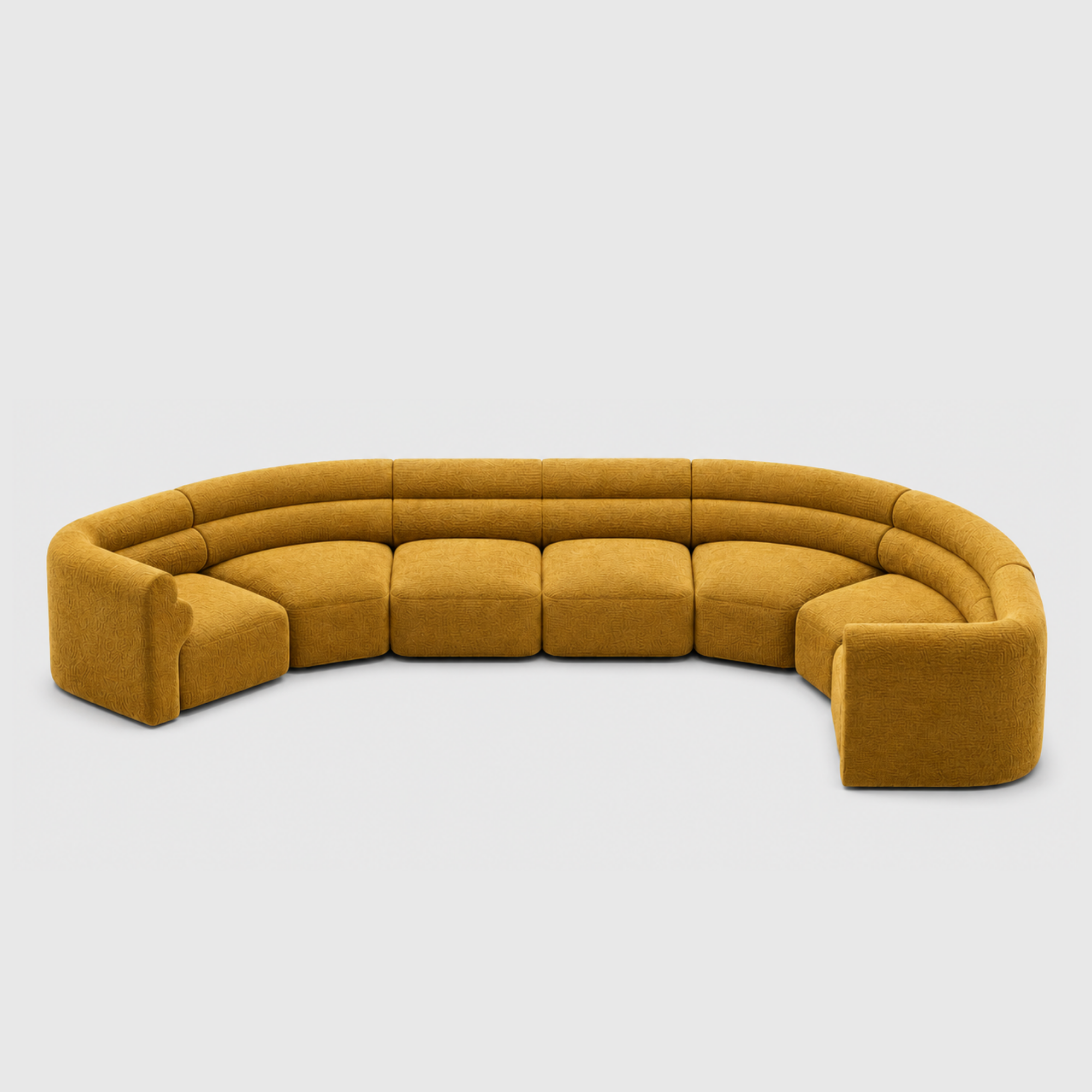 Loaf Modular Sofa - 7 Piece Crescent