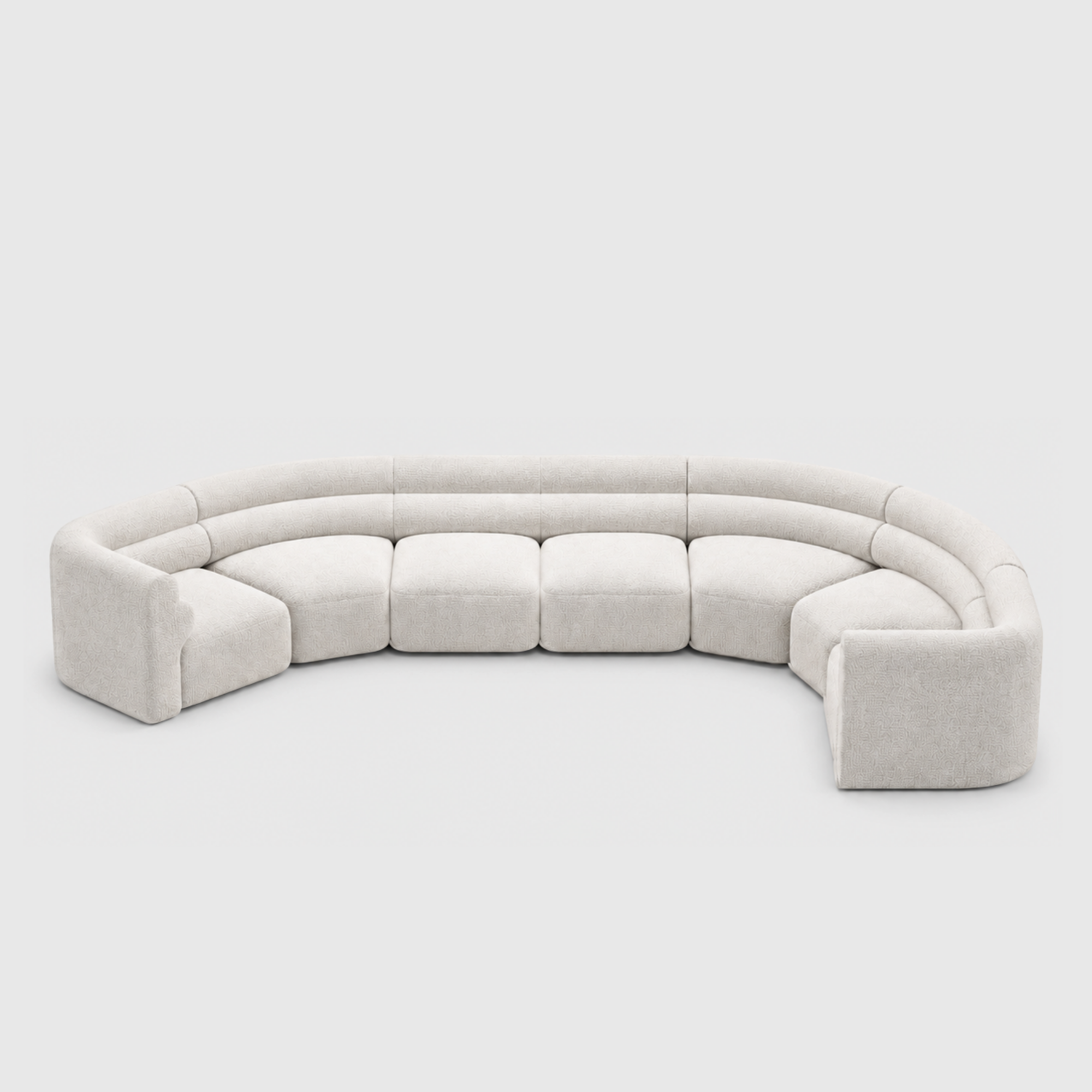 Loaf Modular Sofa - 7 Piece Crescent