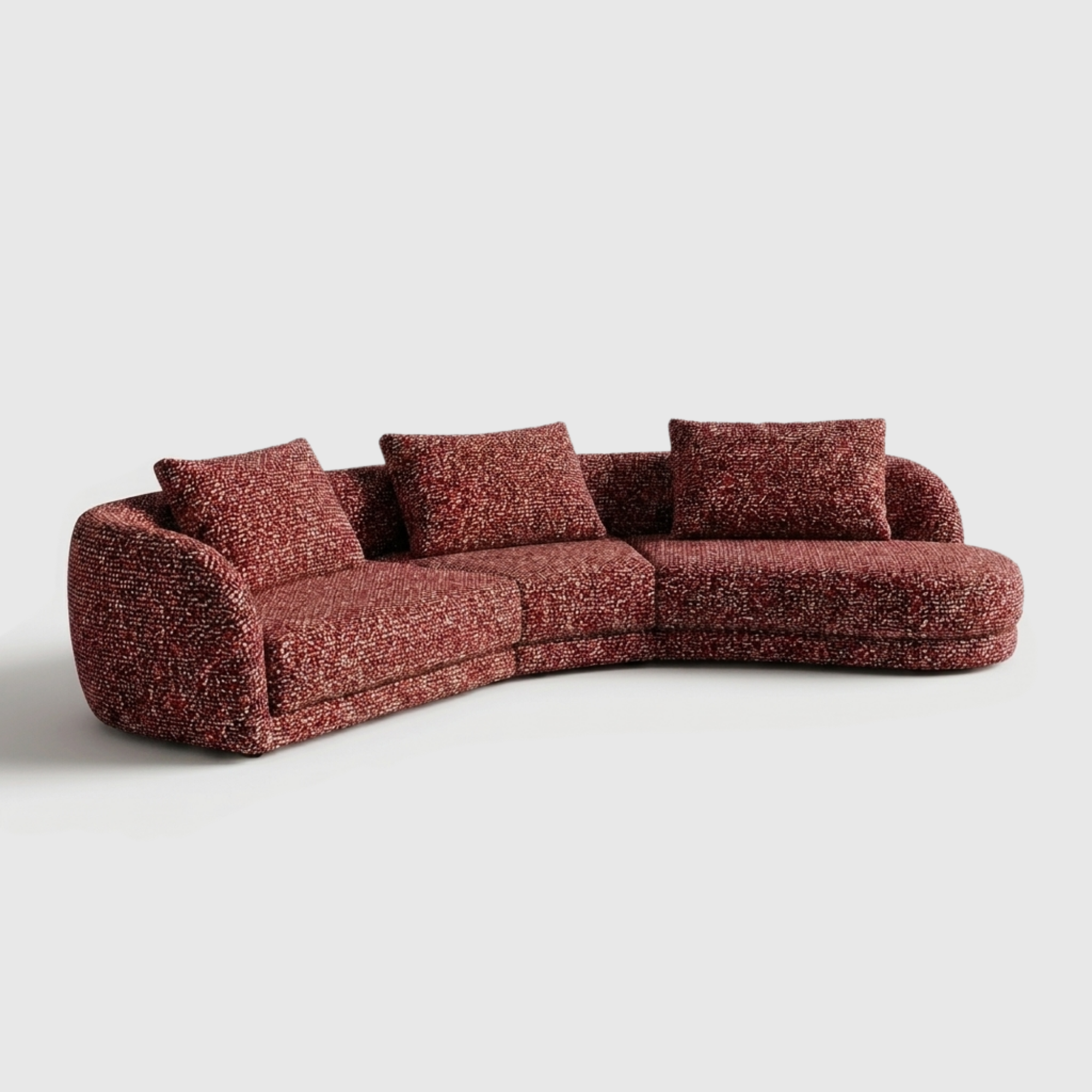 Cirra Sofa - 3 Seater Curved Chaise Sofa