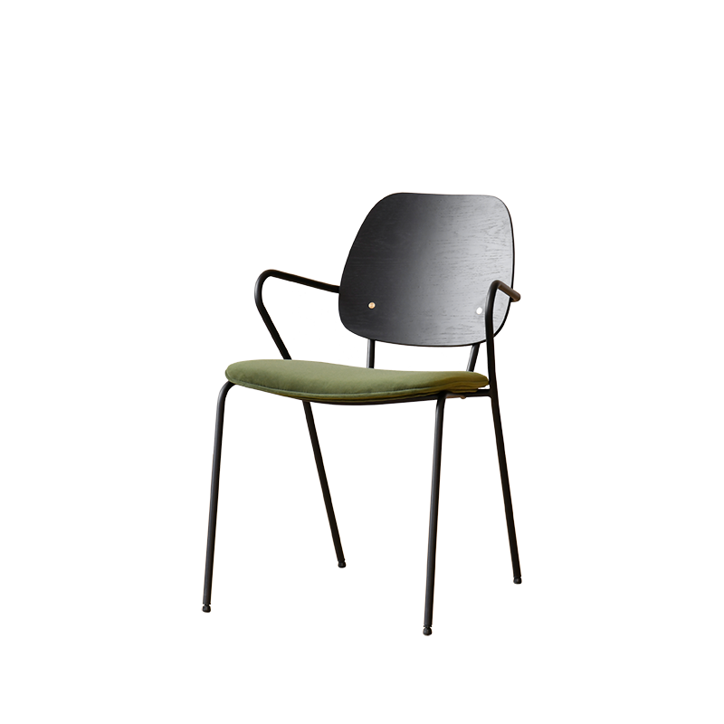 New Piece_Cadot_Queen B Dining Chair Velvet Upholstered Seat_Moss_Dining Chair_1