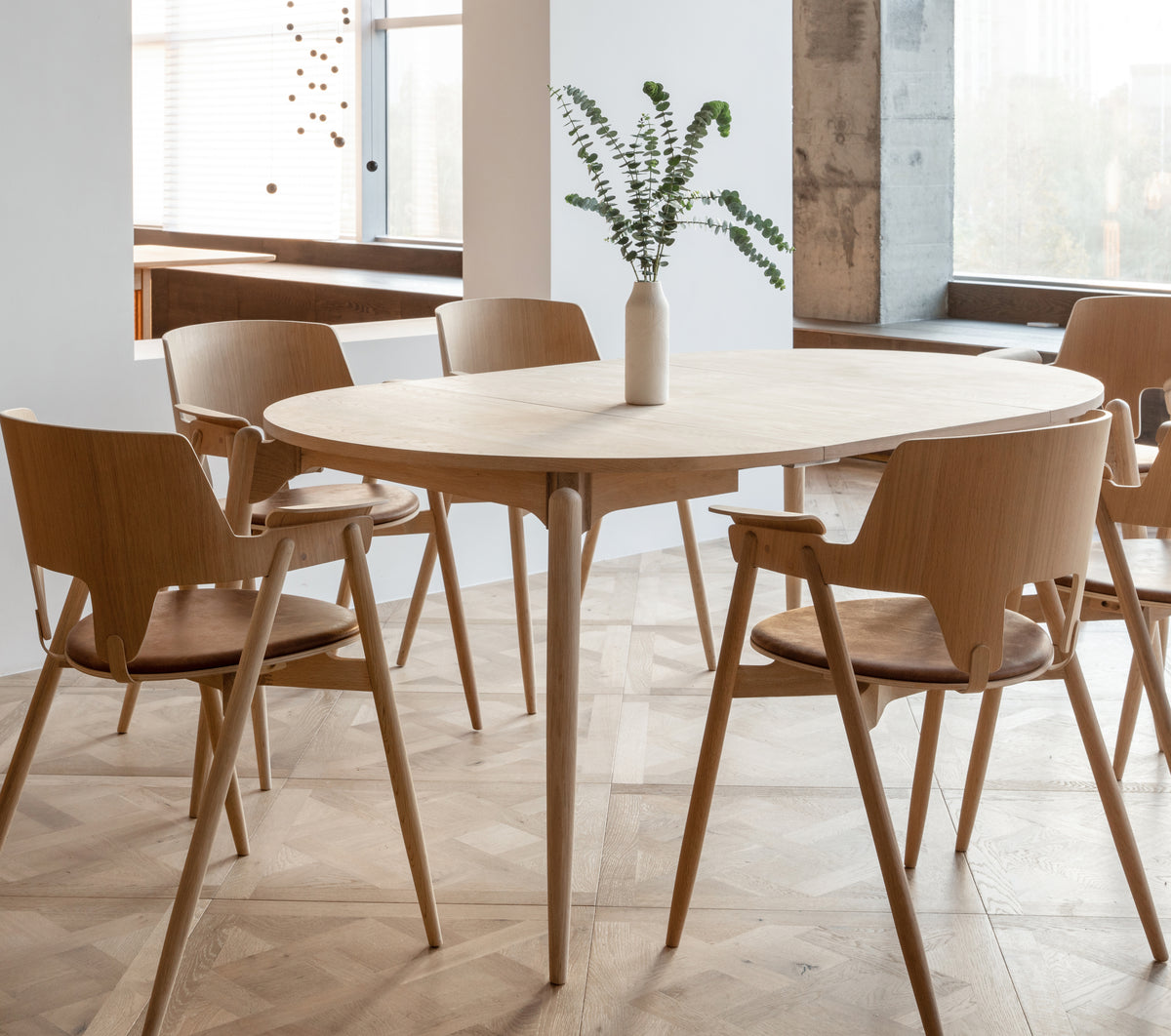 New Piece_Cadot_Woodpecker Dining Chair_White Oak & Beige Leather_Dining Chair_8