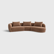Cirra - 3 Seat Curved Chaise Sofa