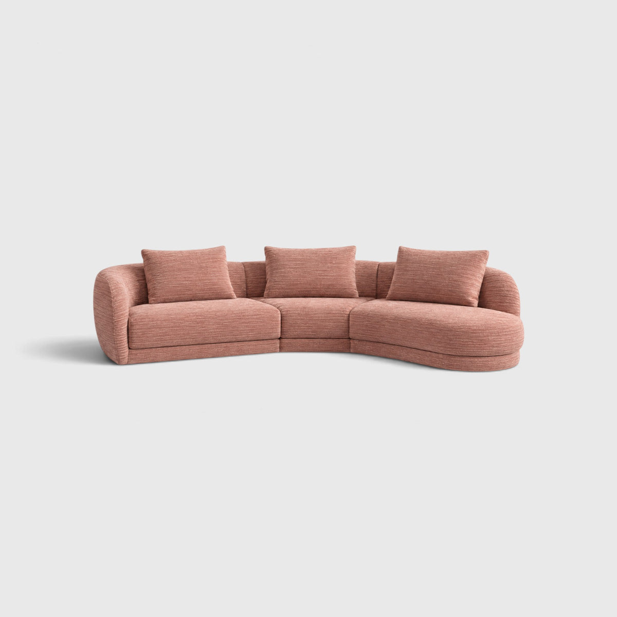 Cirra - 3 Seat Curved Chaise Sofa