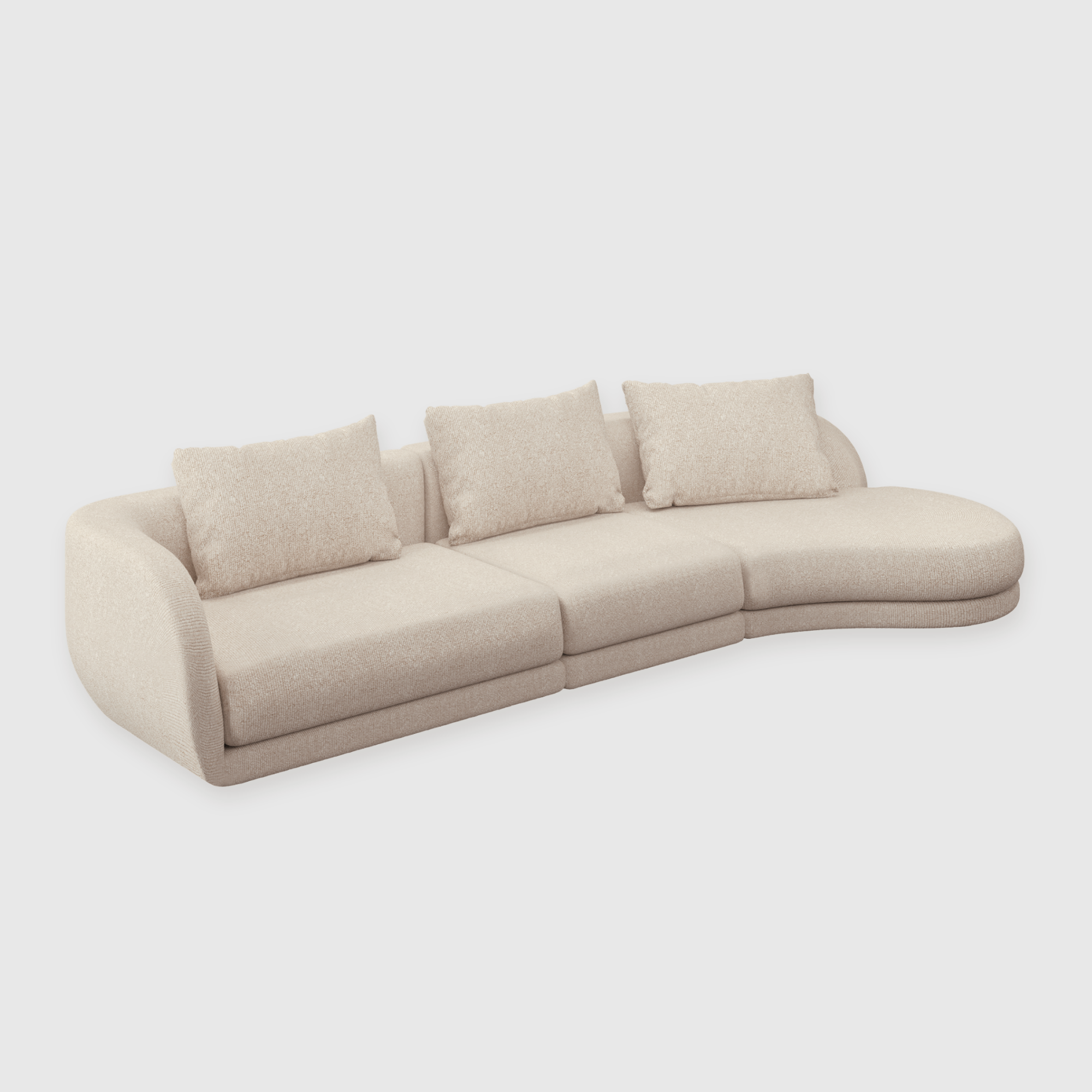 Cirra Sofa - 3 Seater Chaise Sofa
