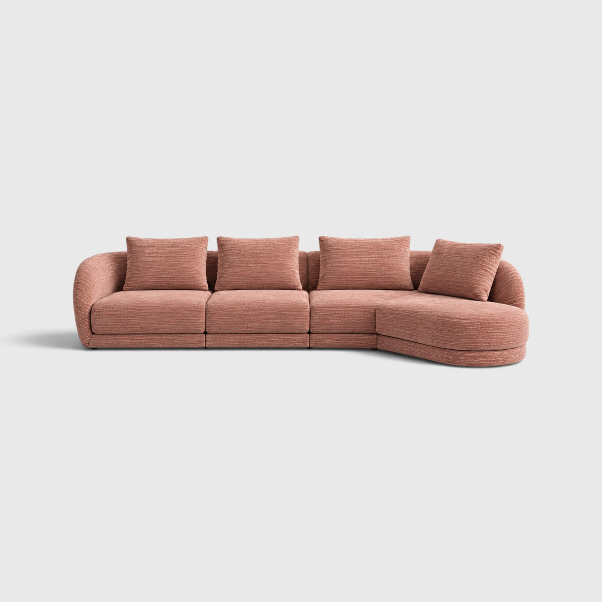 Cirra - 4 Seat Curved Chaise Sofa