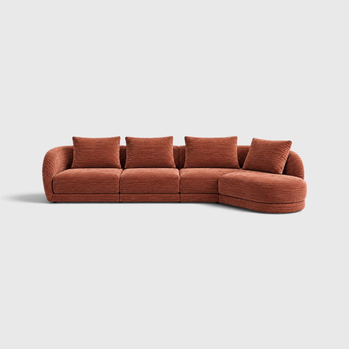 Cirra - 4 Seat Curved Chaise Sofa