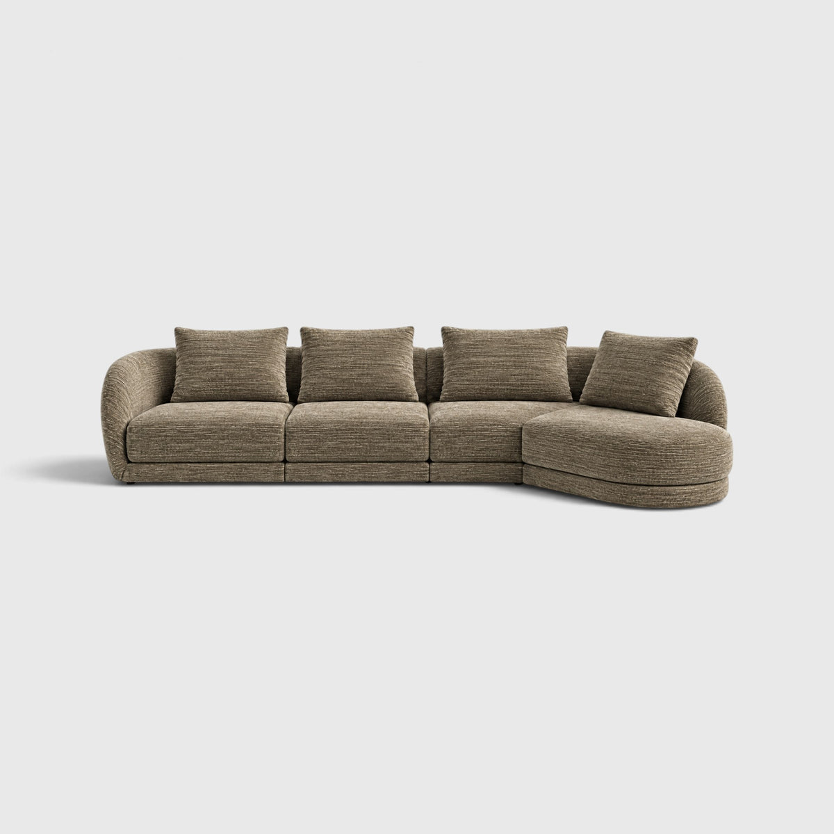 Cirra - 4 Seat Curved Chaise Sofa