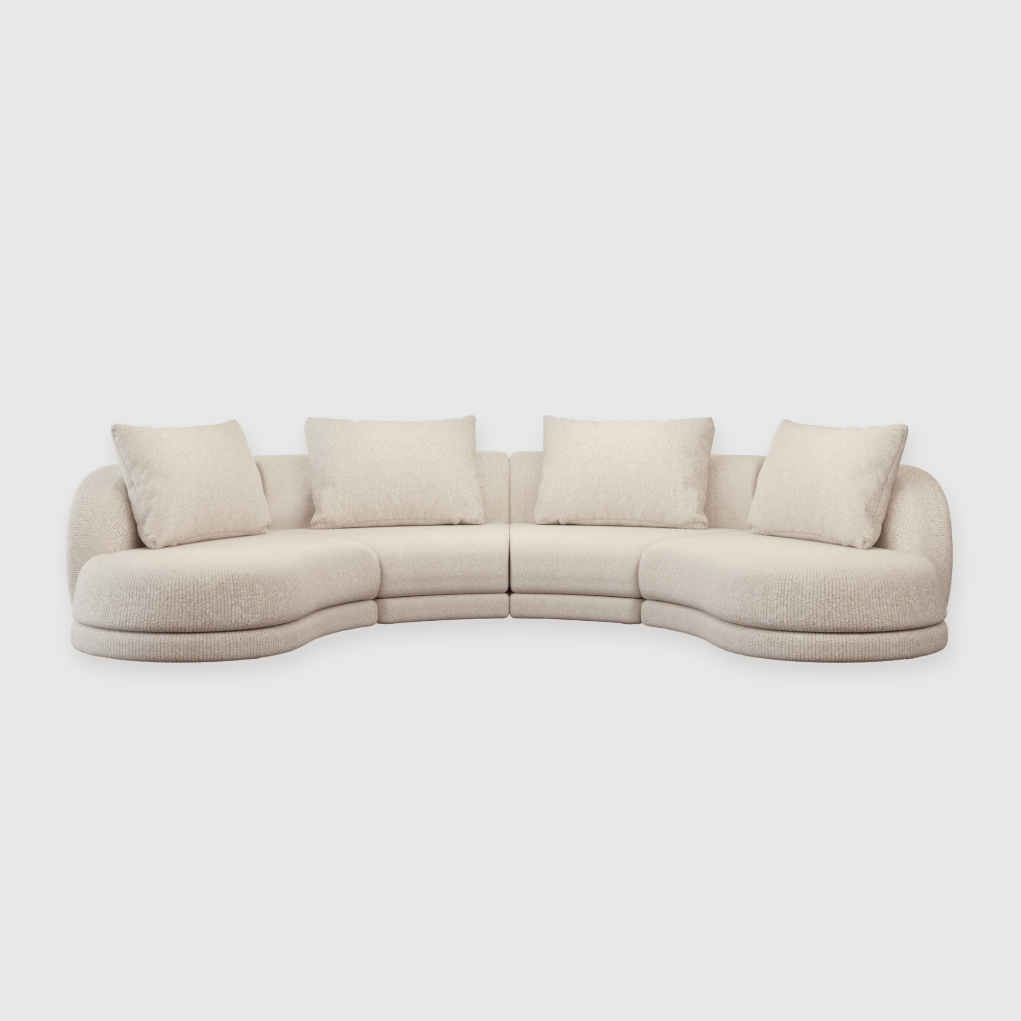 Cirra Sofa - 4 Seater Curved Sofa