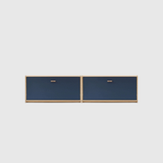 Half-Wood TV Cabinet (2-Drawer)