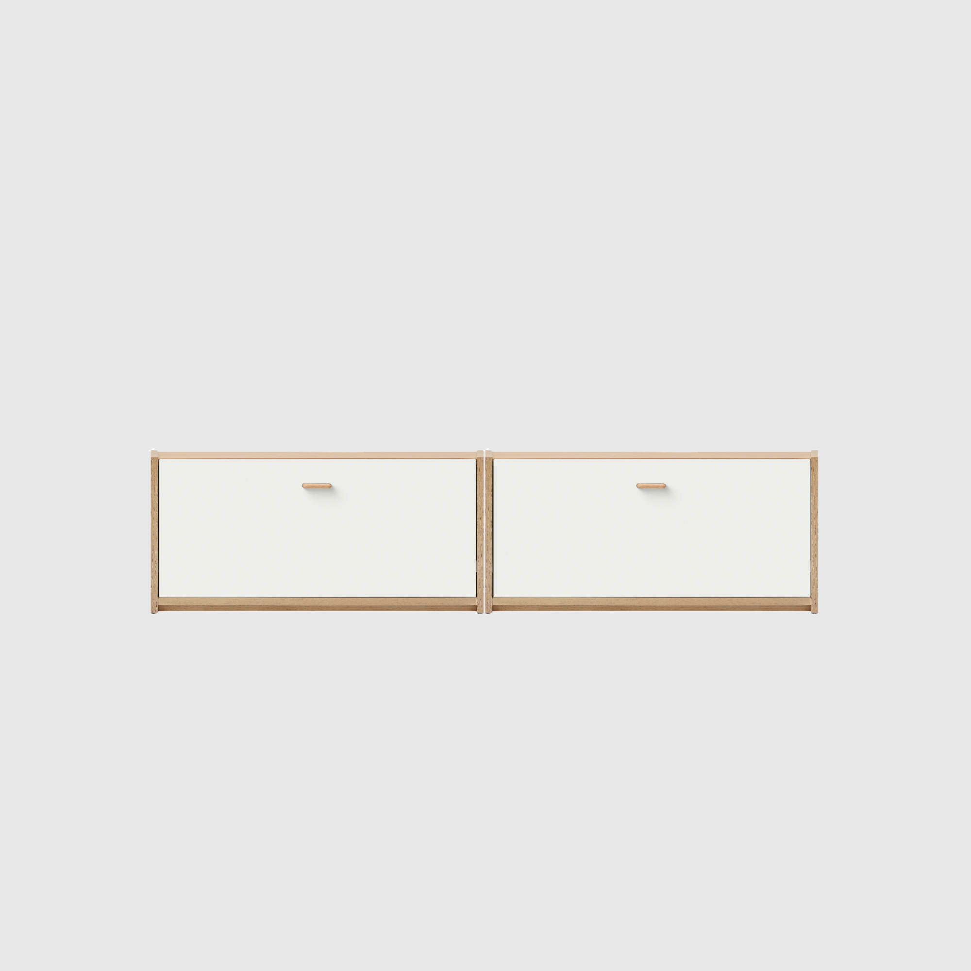 Half-Wood TV Cabinet (2-Drawer)