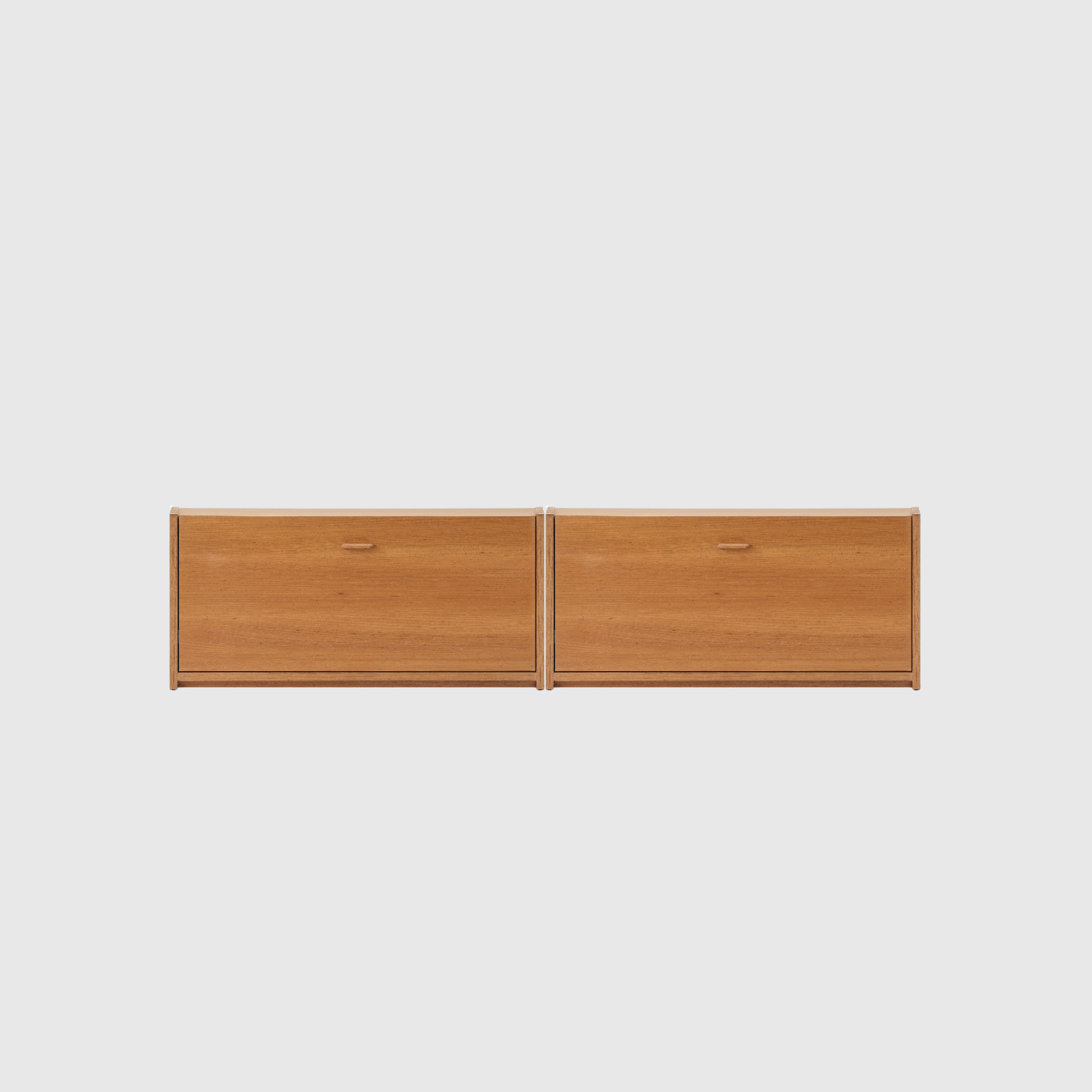 Half-Wood TV Cabinet (2-Drawer)
