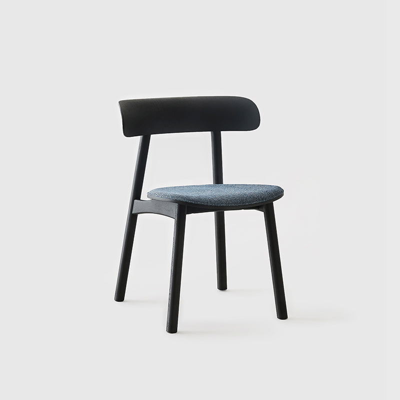 New Piece_Jianze_Yang Chair - Upholstered Seat_Charcoal_Dining Chair_1
