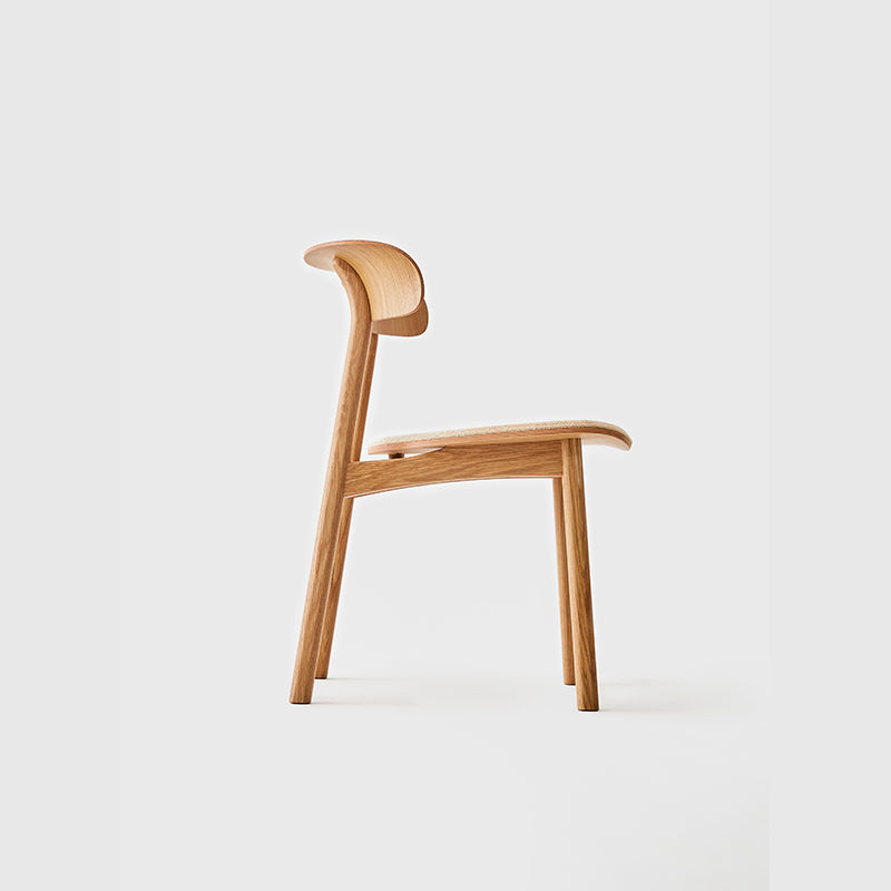 New Piece_Jianze_Yang Chair - Upholstered Seat_Light Oak_Dining Chair_4